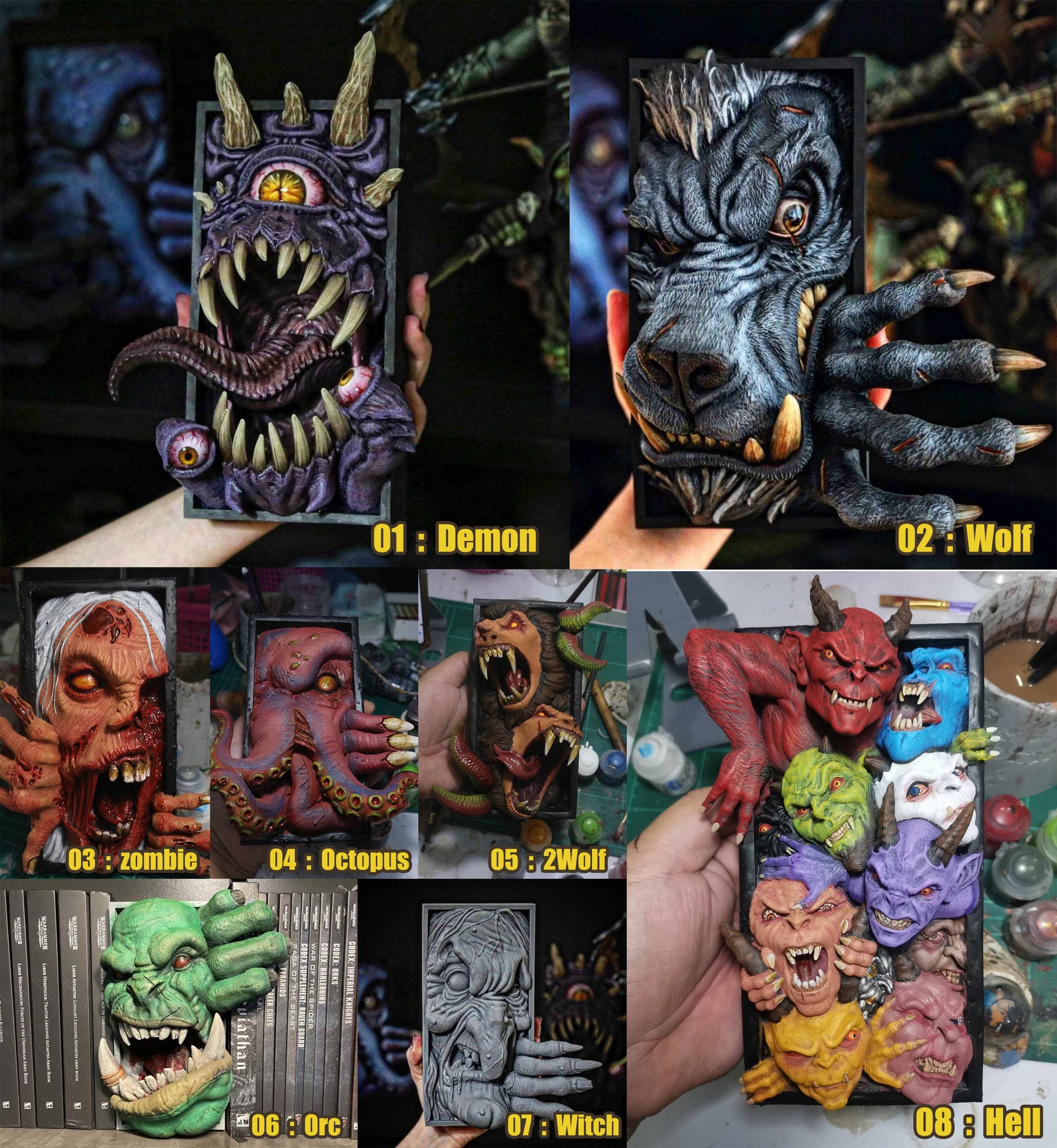 [สั่งจอง]พร้อพฉาก3D Evil & Monster
