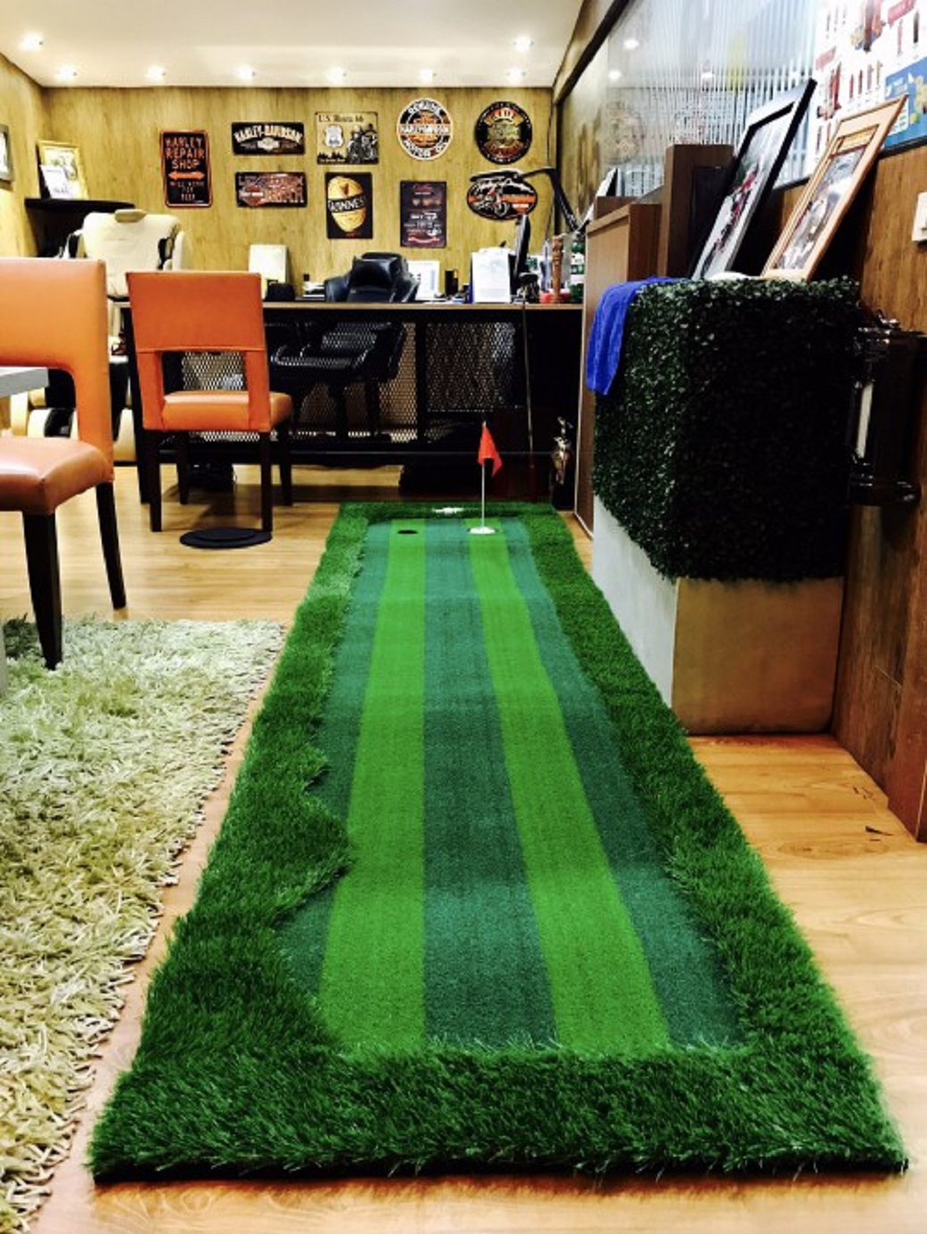 กรีนหญ้าเทียมซ้อมพัตต์ PGM GL009 ขนาดใหญ่ 0.75 x 3 เมตร