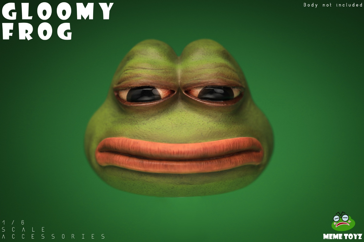 [สั่งจอง] Meme Toyz MTZ001 1/6 : Gloomy Frog Head Sculpt and Hand Set