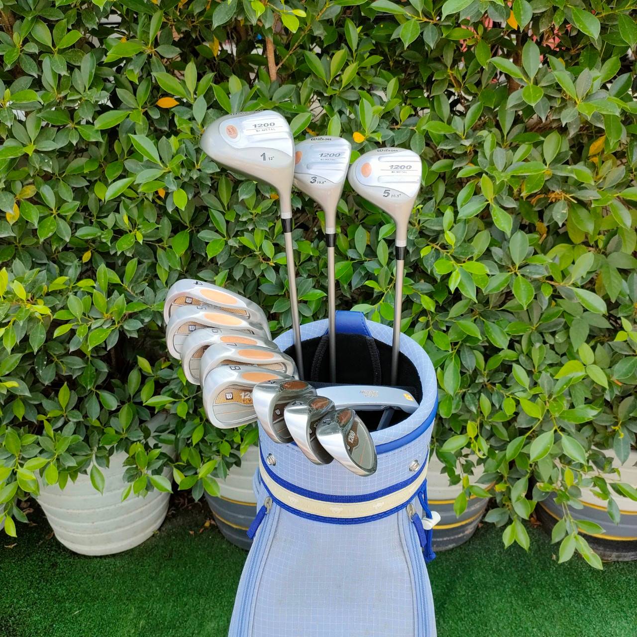 ** ไม้กอล์ฟครบชุดสำหรับผู้หญิง ** FULLSET WILSON POWERINSERT 1200 BIMETAL LADY