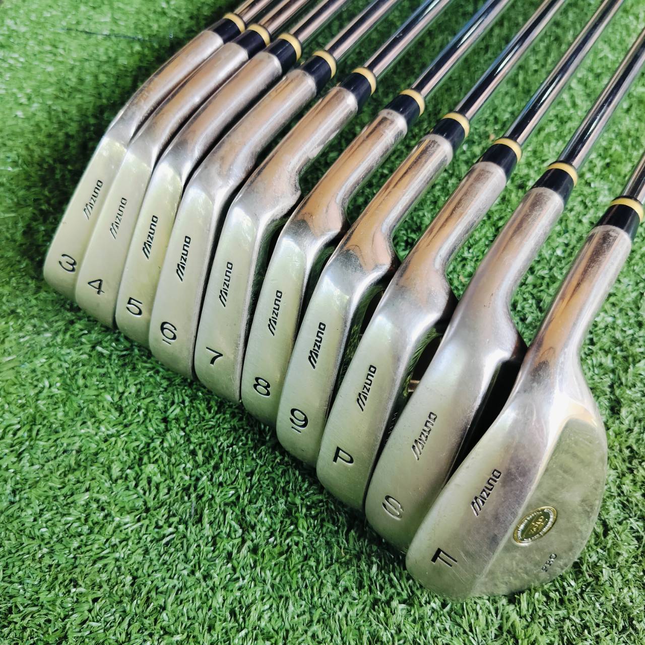 ชุดเหล็ก MIZUNO T-ZOID PRO POWER BLADE ชุดใหญ่ 10 ชิ้น มีตั้งแต่เหล็ก 3-9 PW SW FW ตัว WEDGE เป็นใบเบลดให้เลย ชิพดี ระเบิดทรายมันส์ สปินดีมาก ไม้กอล์ฟพรีเมี่ยมญี่ปุ่นมือสอง By NakaraLuxurious