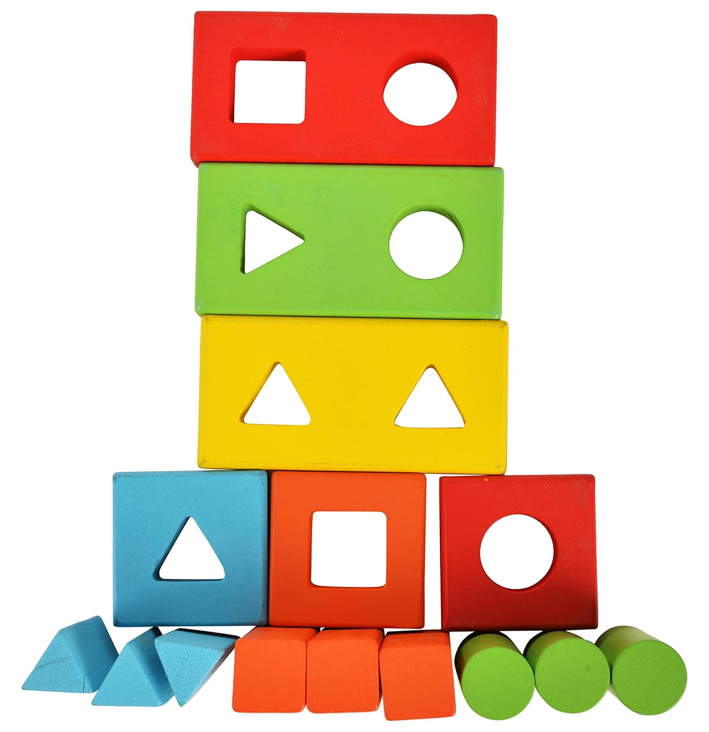 เสียบหลักบล็อกเหลี่ยมเรขาคณิต,ของเล่น,ของเล่นไม้,ใส่หลัก,รูปทรง,เสียบหลัก,เรขาคณิต,ของเล่นเสริมทักษะการเรียนรู้, ของเล่นเสริมพัฒนาการเด็กอนุบาล, สื่อการสอนปฐมวัย, พร้อมส่ง