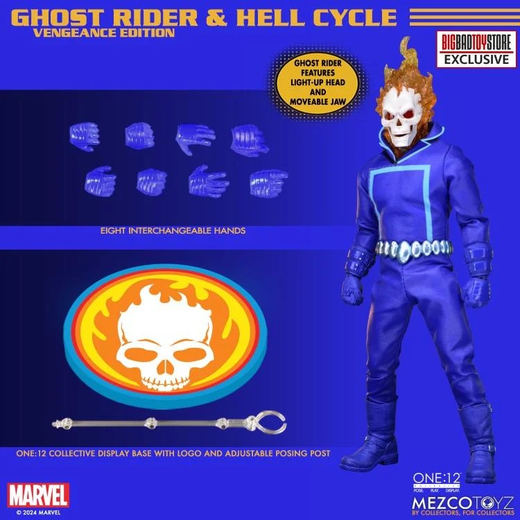 [พร้อมส่ง] Ghost Rider One:12 Collective : Ghost Rider & Hell Cycle (Vengeance Edition) Exclusive Set