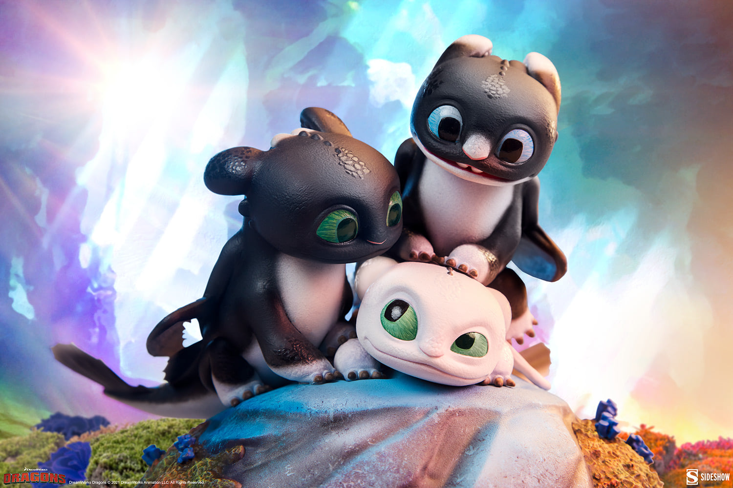 [สั่งจอง] Sideshow 200617 : How to Train Your Dragon III - Dart, Pouncer, and Ruffrunner