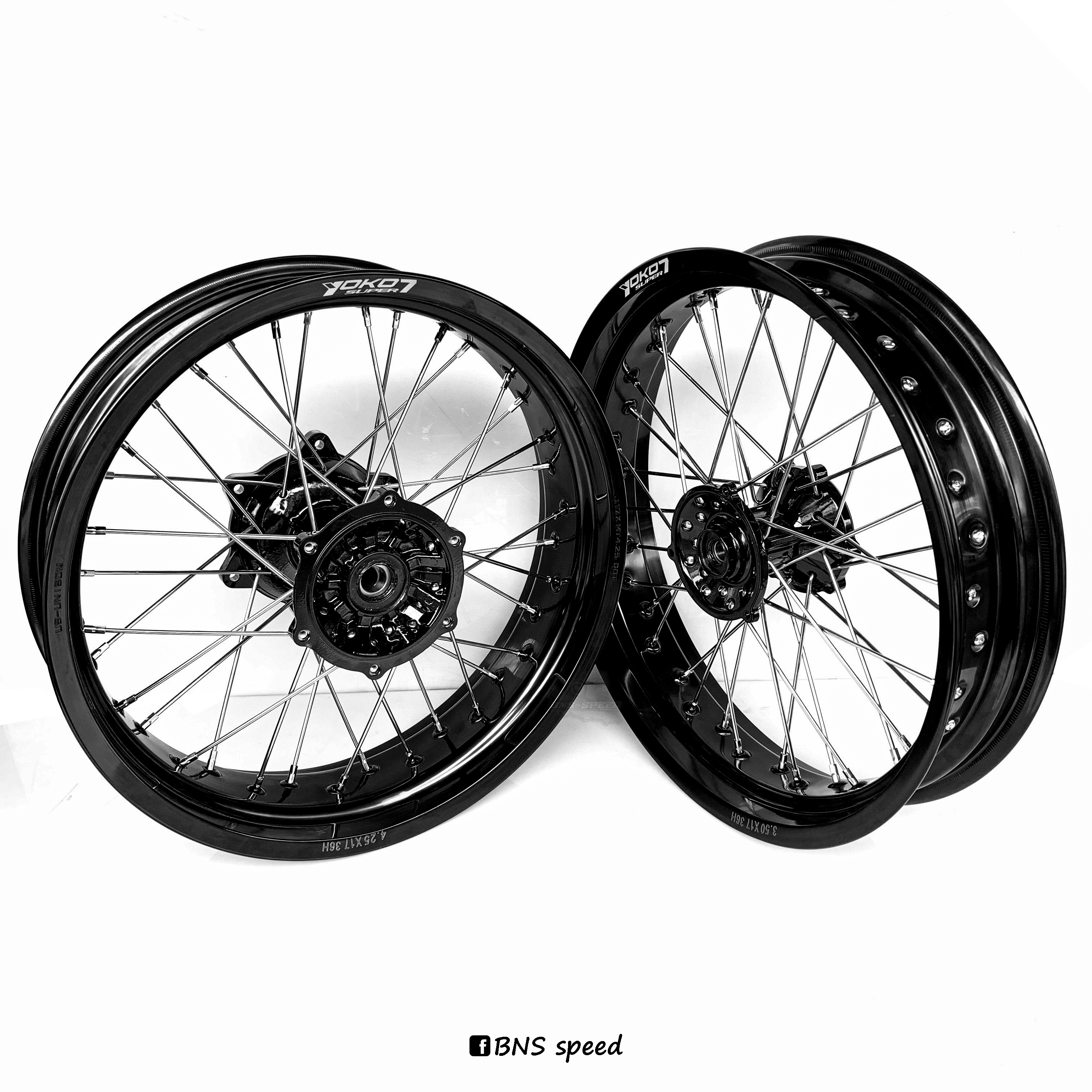ชุดล้อโมตาด WR155R สีดำ