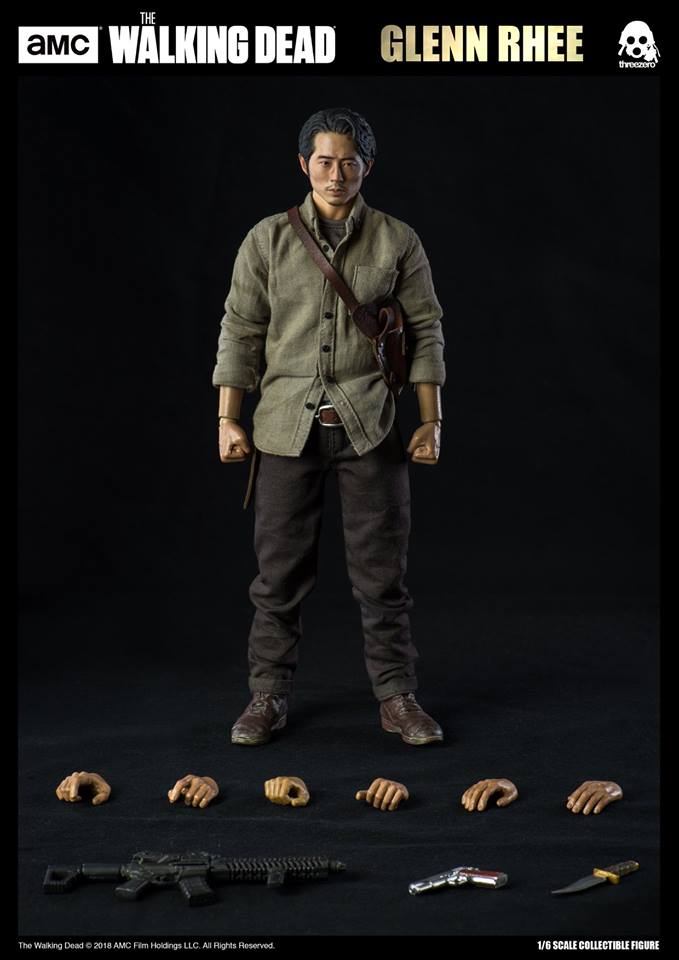 [สินค้าพรีออเดอร์] ThreeZero 3Z0038 1/6 The Walking Dead Glenn Rhee Male Model 12" Action Figure (Standard/Deluxe Version)
