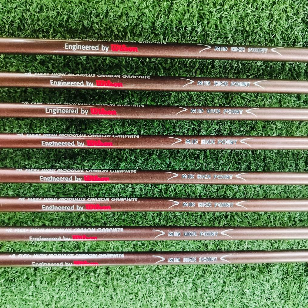 ชุดเหล็ก WILSON HT 2000 PERIMETER BALANCE มีเหล็ก 4 5 6 7 8 9 P S เหล็กสภาพสวยทุกเหล็ก เดิมๆ ก้านเดิมทุกเหล็ก เลยค่ะ ไม้กอล์ฟพรีเมี่ยมมือสอง ของแท้ By NakaraLuxurious