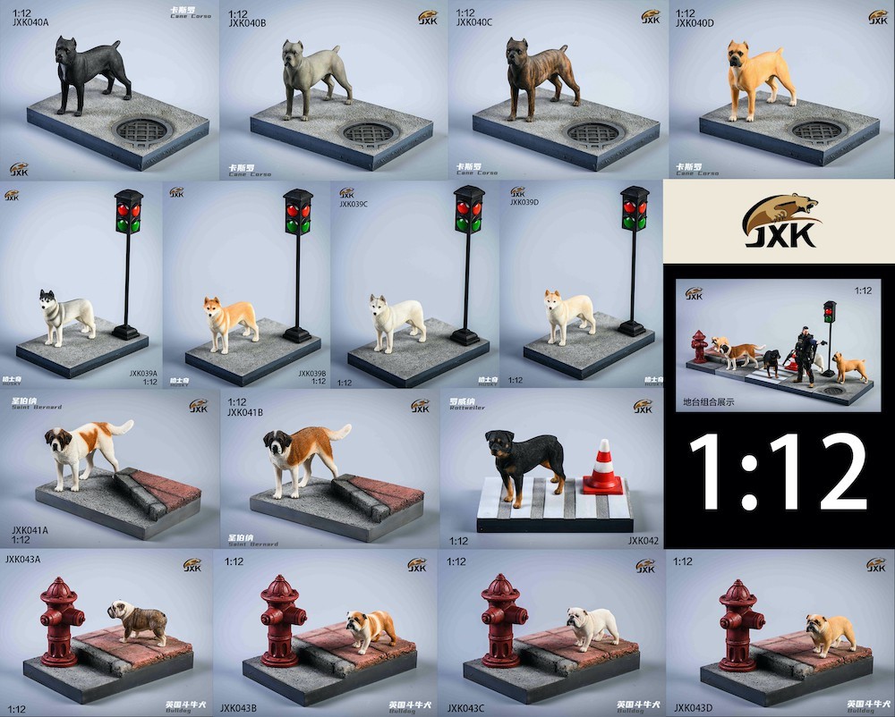 [สั่งจอง]JXK Studio JXK039/JXK040/JXK041/JXK042 1/12 : Dog & Diorama