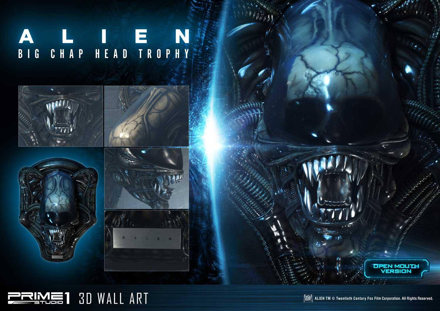 [สั่งจอง]Prime 1 Studio WAAL-02OM: Alien Big Chap Head Trophy (Open Mouth Ver.)