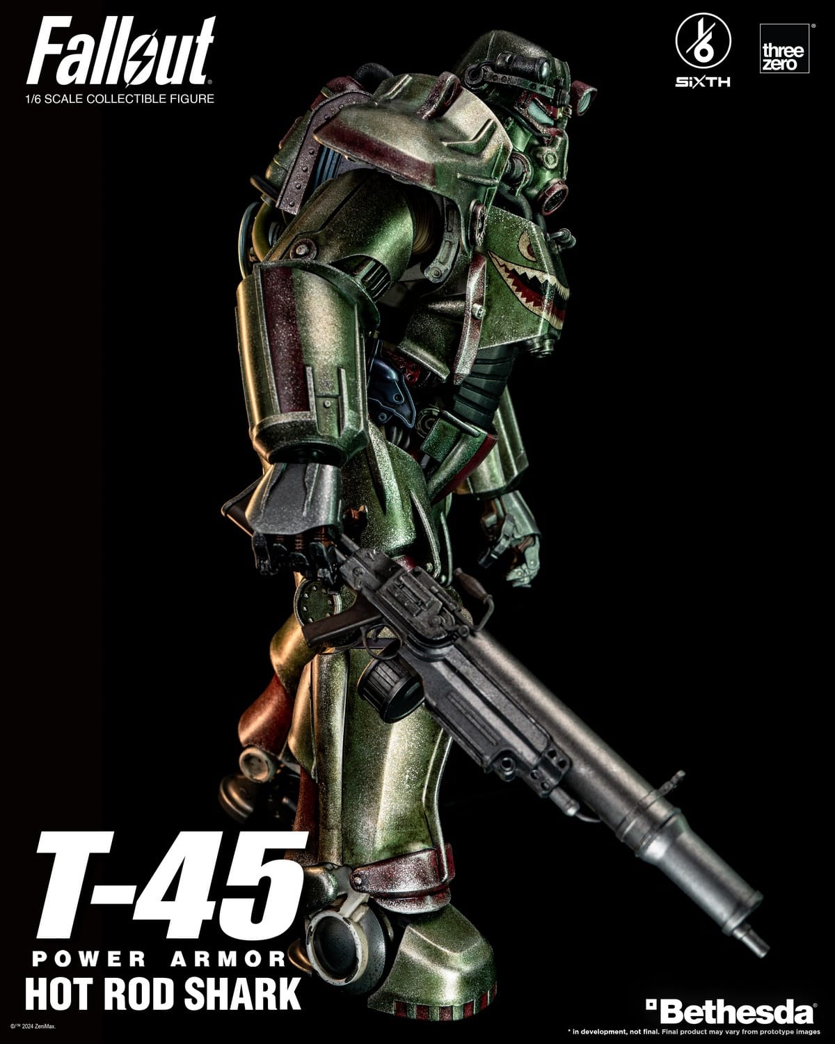 [สั่งจอง]Threezero 3Z07740W0 1/6 : Fallout T-45 Hot Rod Shark Power Armor