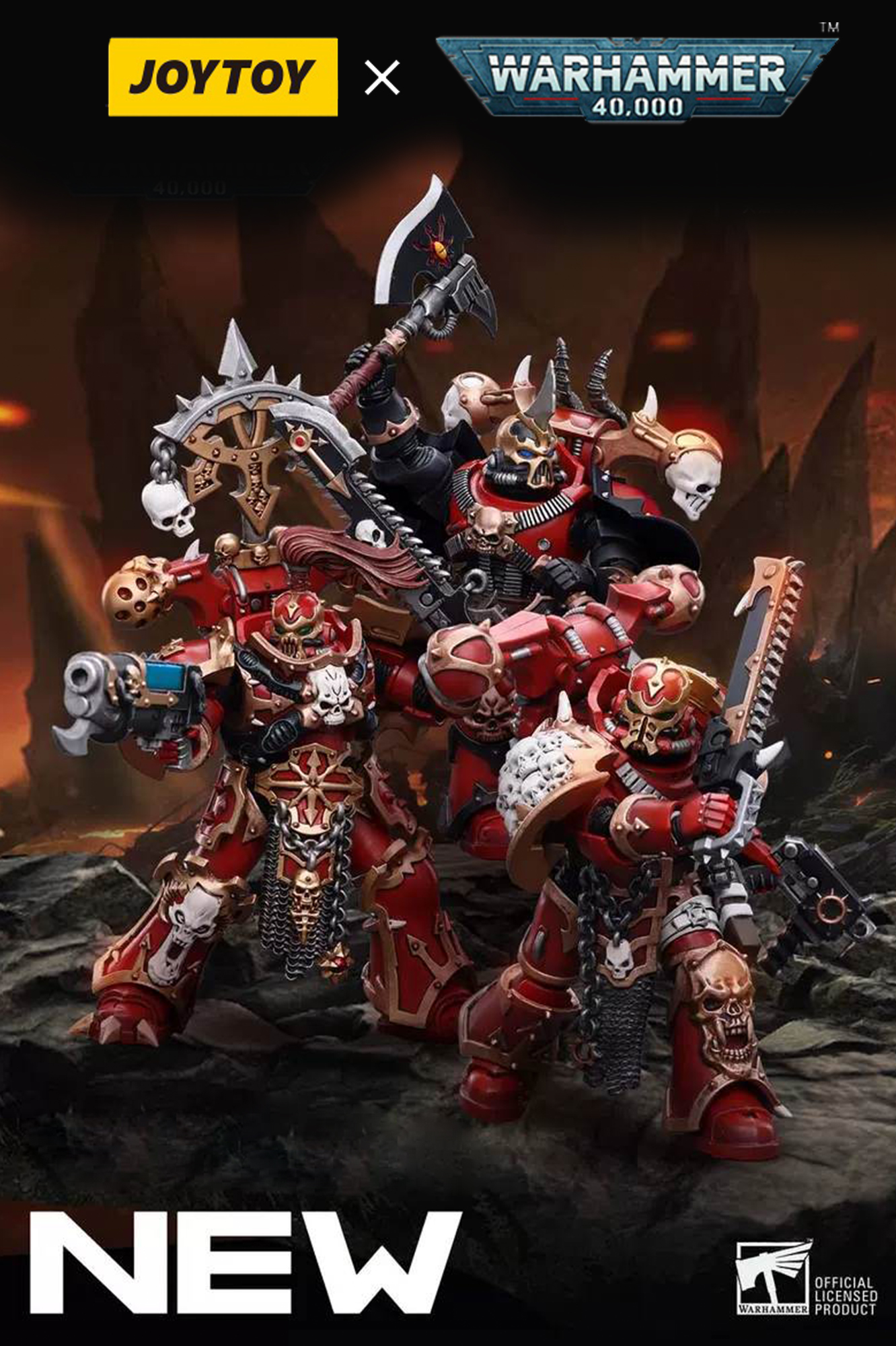 [สั่งจอง] Joytoy warhammer40k 1/18 : Chaos Space Marines
