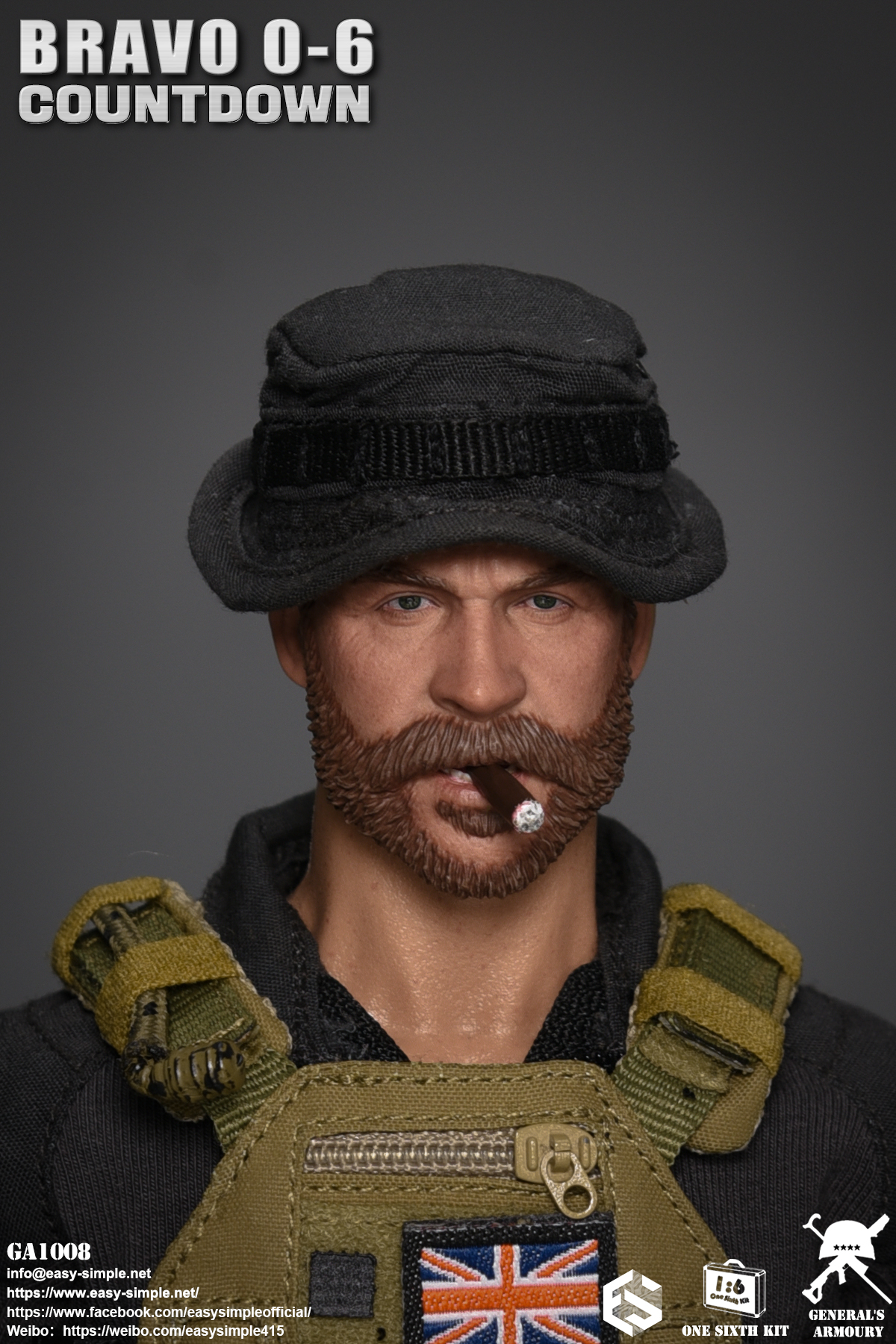 [สั่งจอง] General's Armoury GA1008 1/6 : Bravo 0-6 Countdown