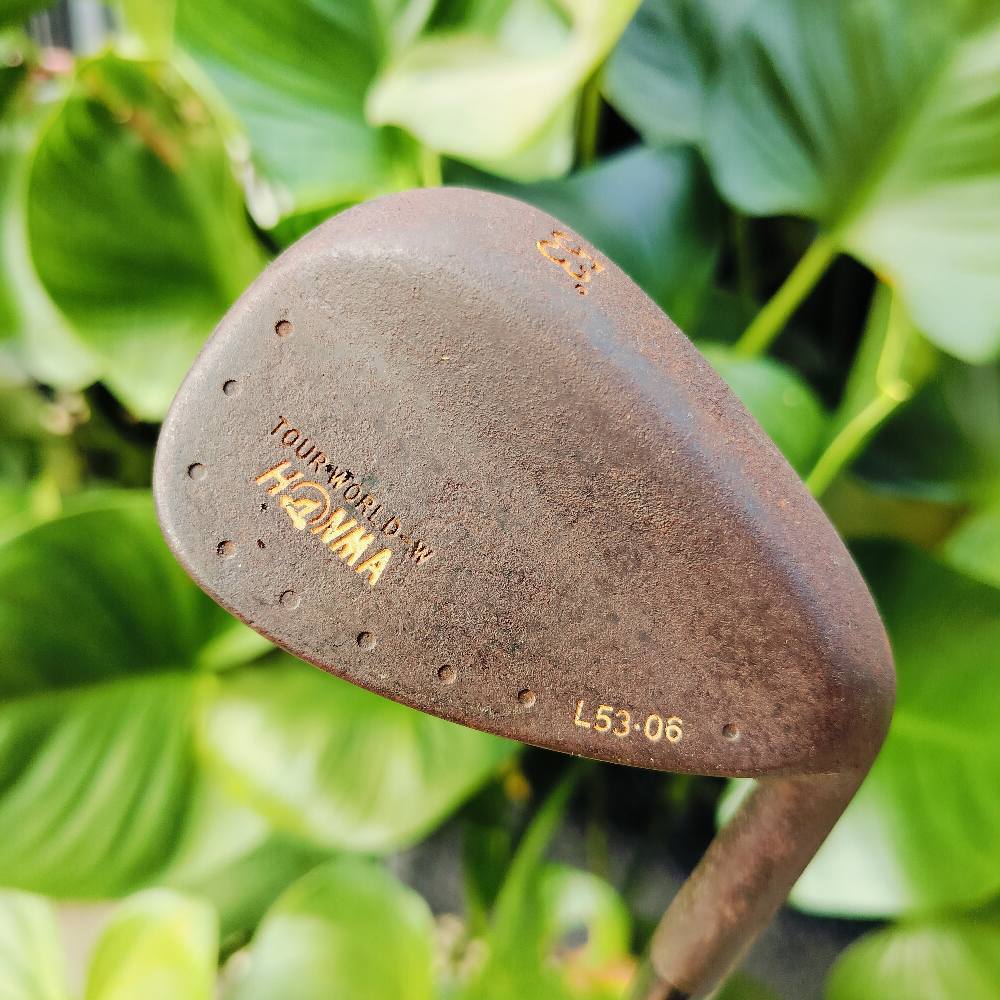 WEDGE HONMA TOURWORLD องศา 53 BOUNCE 6 รุ่นสนิม OIL CAN เป็นรุ่นที่ไม่เคลือบด้านนอก ให้ความรู้สึกของ FORGED ญี่ปุ่นเต็มที่ ไม้กอล์ฟพรีเมี่ยมมือสอง ของแท้ By NakaraLuxurious