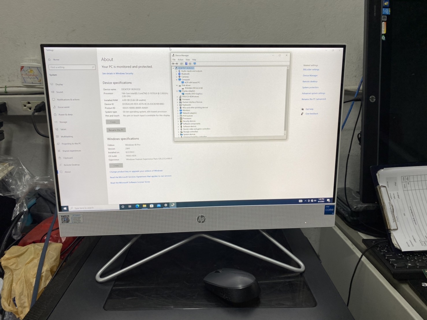 HP All in one 22-df1027d