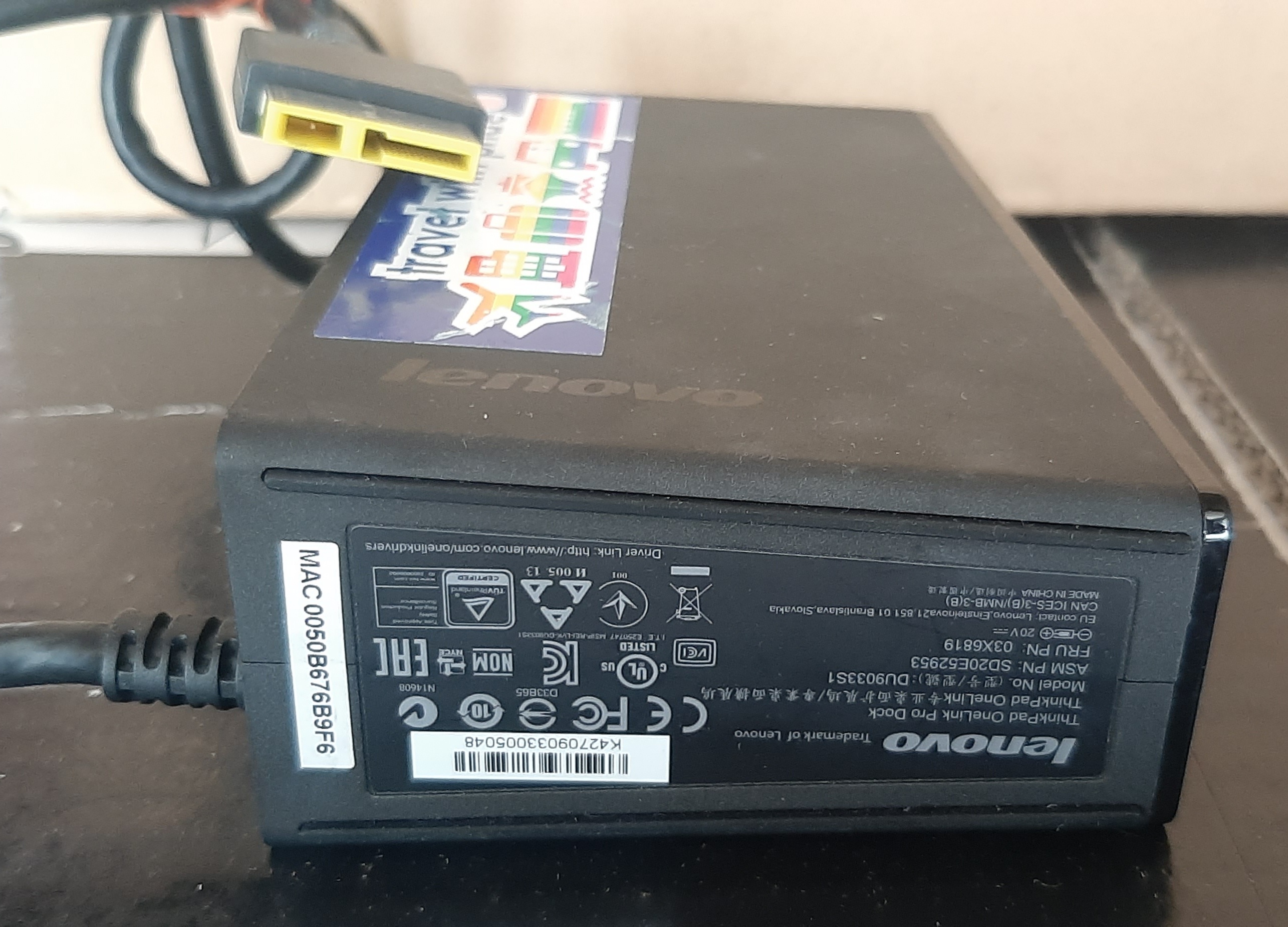 Docking มือสอง สภาพดี Lenovo DU033S1 ประกันร้าน 1 เดือน