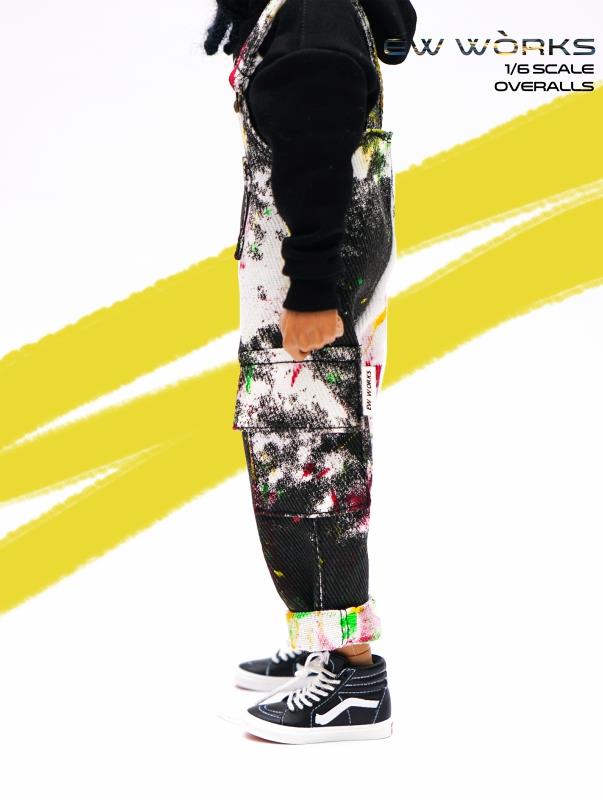 [สั่งจอง]EW WORKS EW002 1/6 Smudge Printing Handmade Graffiti Splashing Ink Overalls