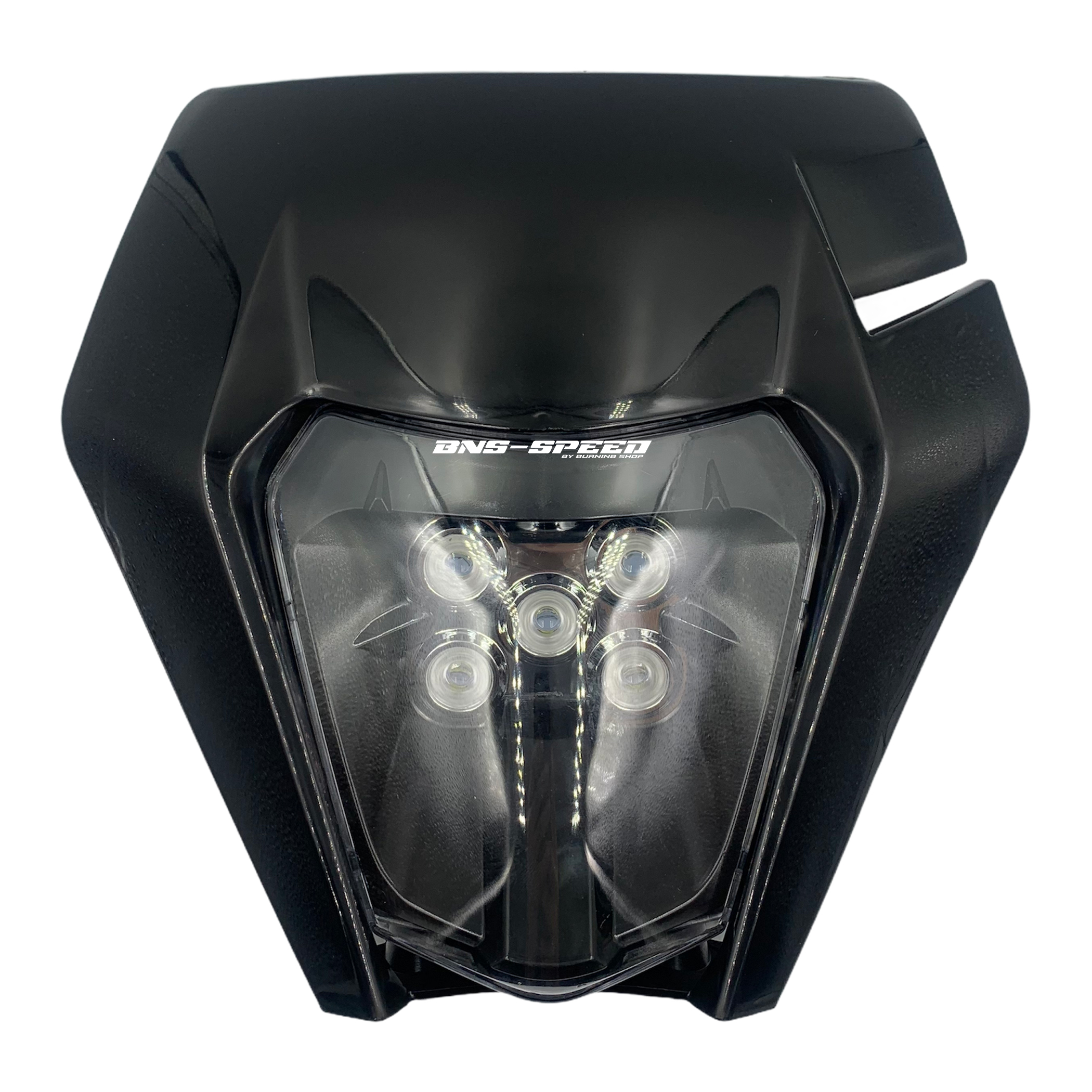 หน้ากากแต่งทรง KTM ไฟ LED - สีดำ