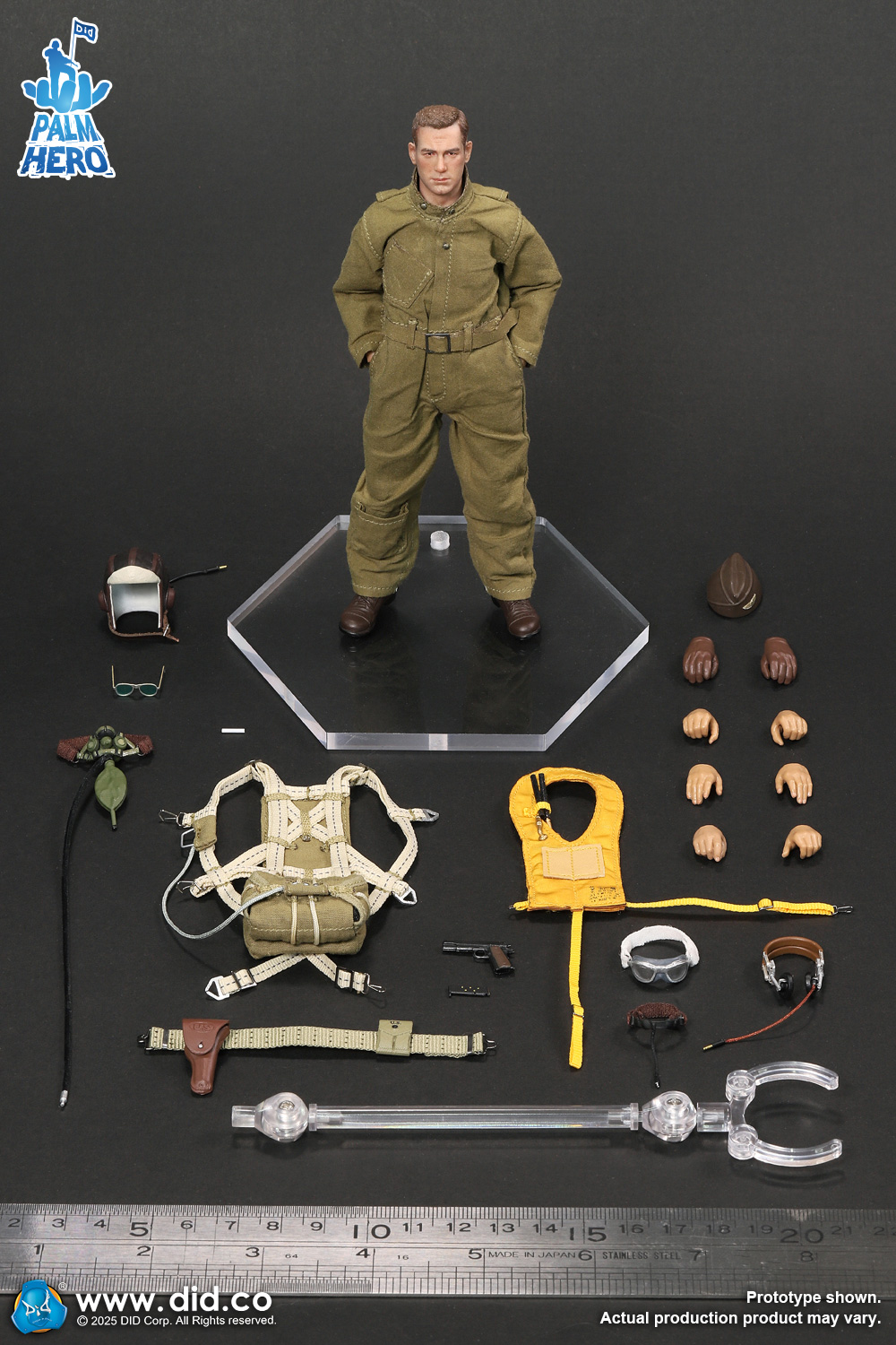 [สั่งจอง]DID XA80032 1/12 : Palm Hero Series - WWII U.S. Army Air Force Pilot - Captain Rafe