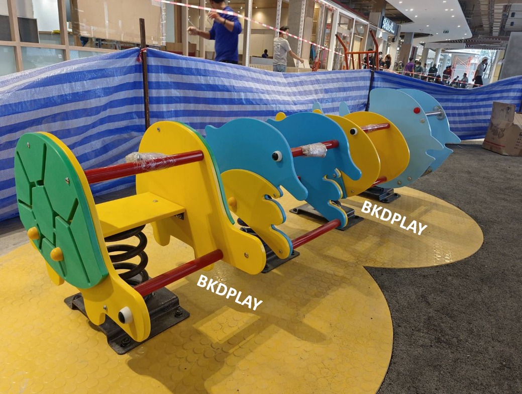 โยกเยก,ม้าโยก,สปริงปลาการ์ตูน สปริงโยกเยก, โยกเยกสปริง ,ของเล่น, เครื่องเล่นสนาม งานพรีเมียม