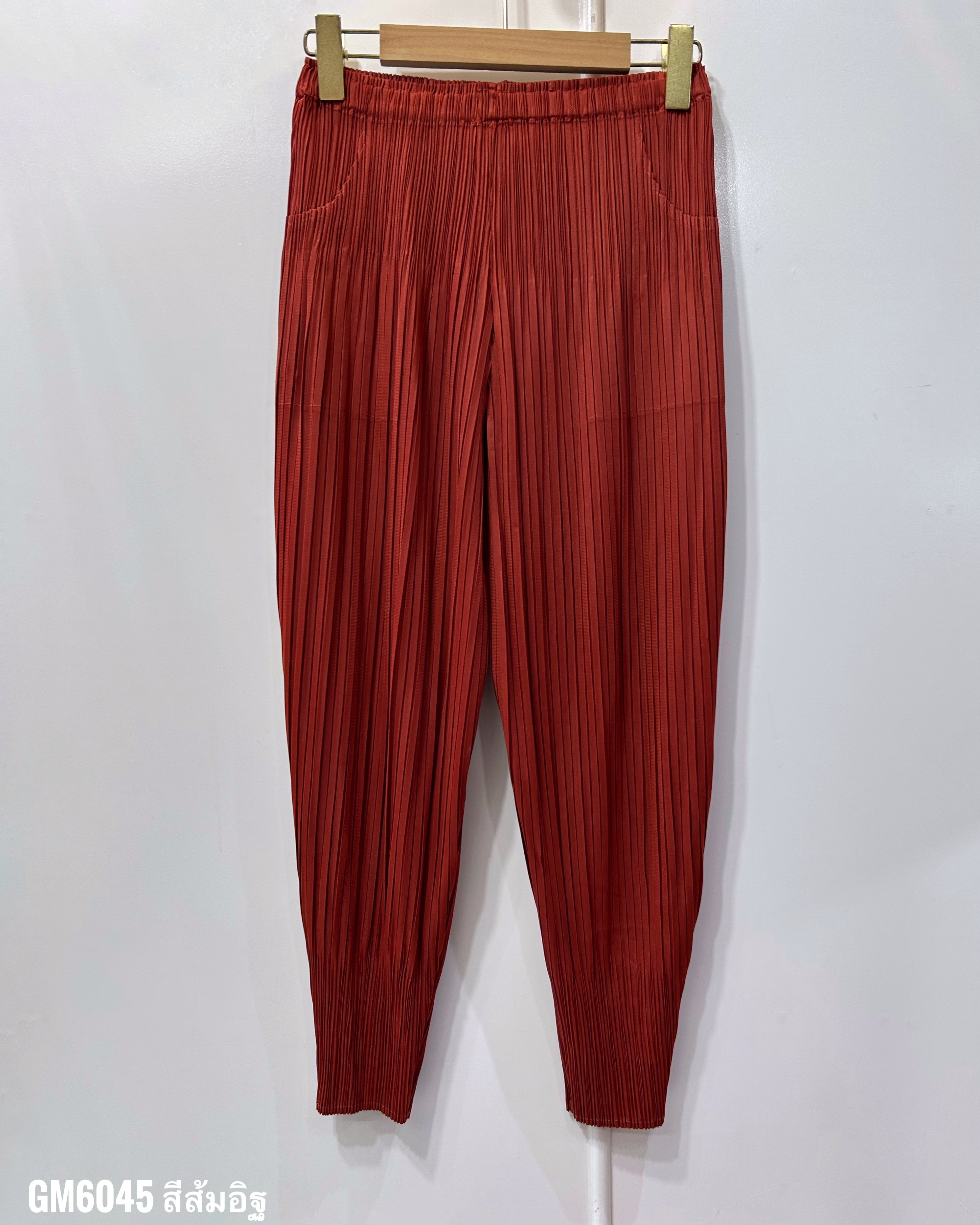 ยาว 34 นิ้ว 2MUAY รุ่น GM6045 กางเกงอัดพลีท FLUFFY PLEATED PANTS 31 สี FREE SIZE