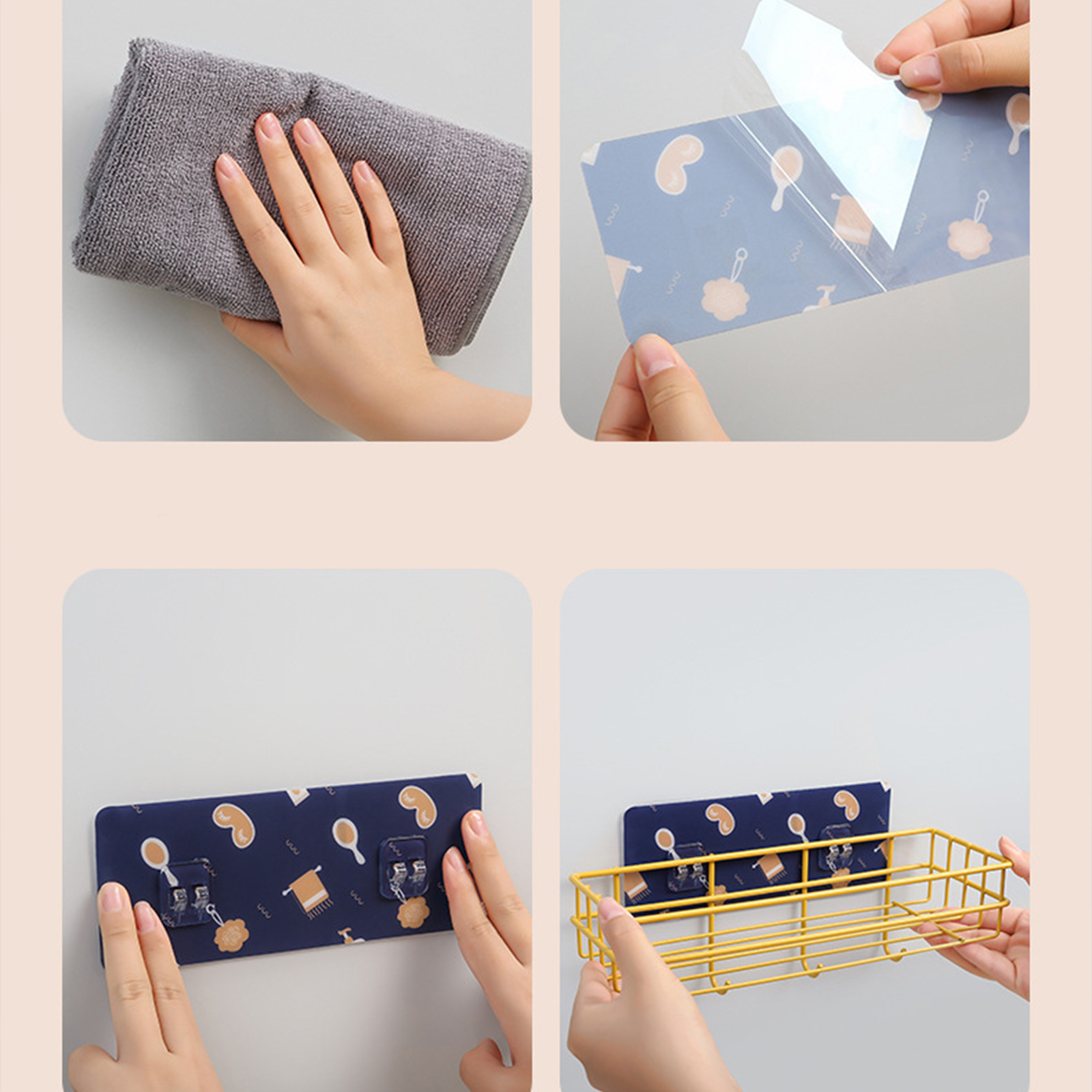 ชั้นวางติดผนัง ตะแกรงเหล็ก มี3 รุ่น มาตรฐานและมีตะขอ / แผงเหล็ก เคลือบอย่างดี ไม่ต้องเจาะผนัง มีให้เลือกหลายสี