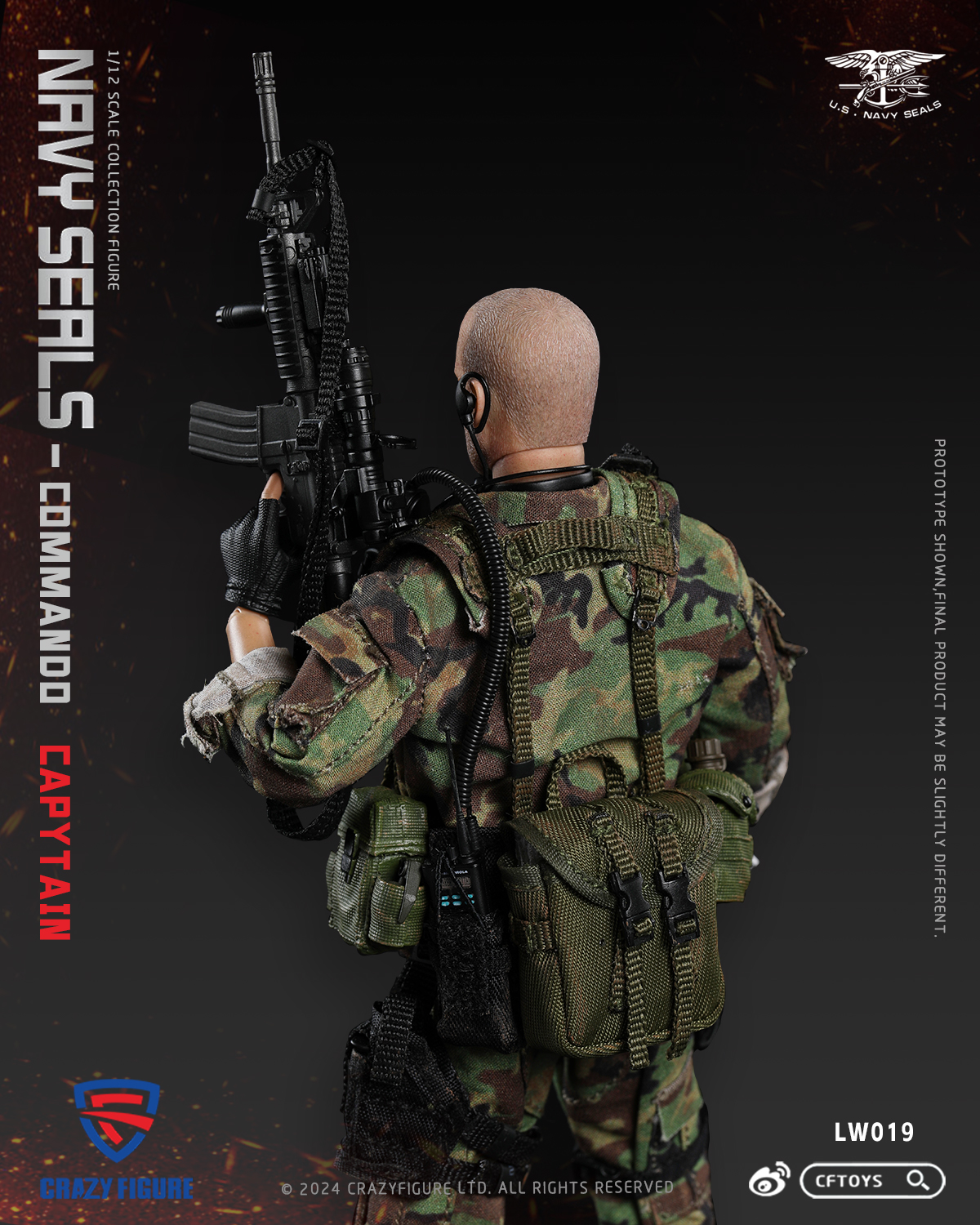 [พร้อมส่ง]CRAZY FIGURE （CFTOYS）LW019 1/12 : SEAL Special Assault Team-Captain