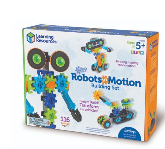 ชุดตัวต่อหุ่นยนต์เกียร์เคลื่อนที่ ตัวต่อ 110 ชิ้น ชุดตัวต่อรถ, ชุดตัวต่อวิทยาศาสตร์, ตัวต่อฟันเฟืองหมุนได้, สื่อการสอนประถม พร้อมส่ง