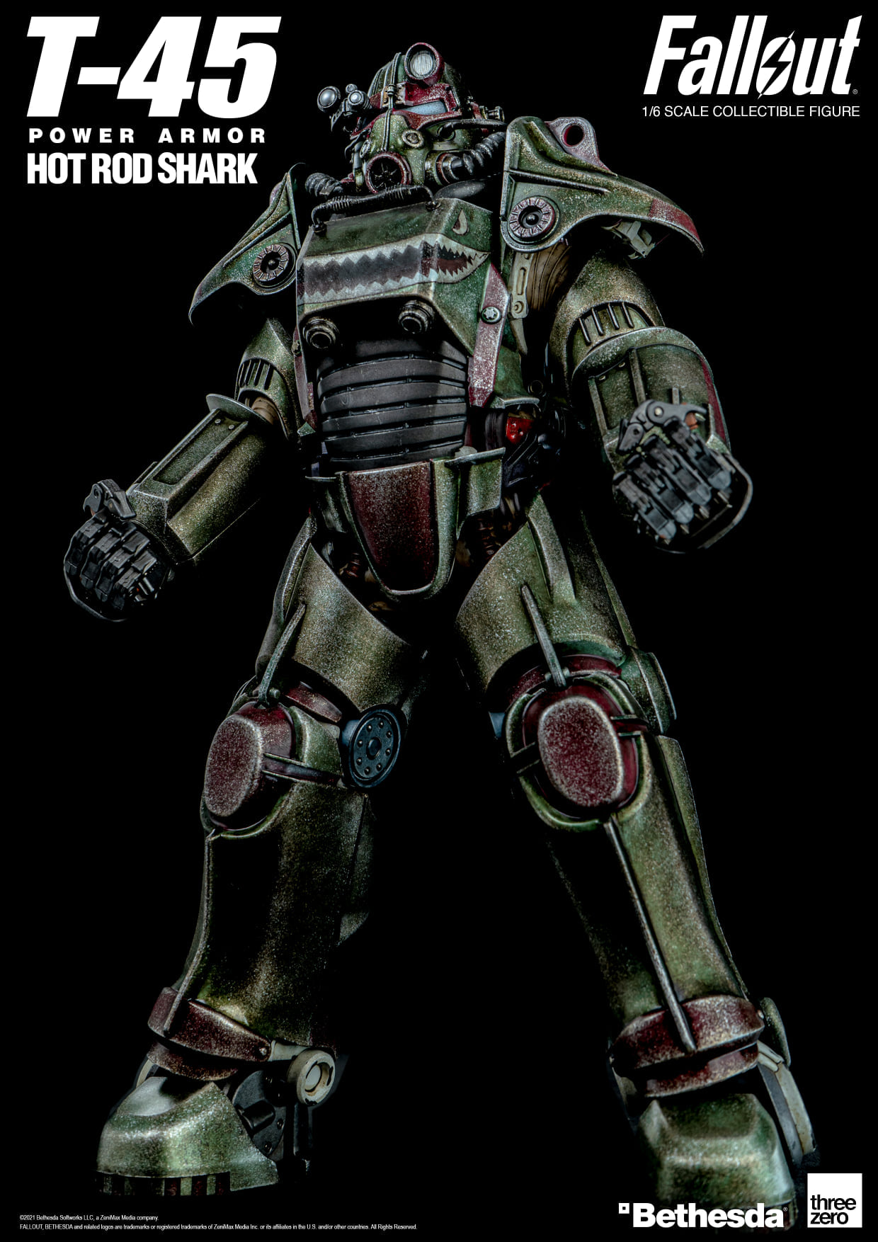 [สั่งจอง]threeZero x Fall out 1/6 : T‐45 Hot Rod Shark Armor Pack