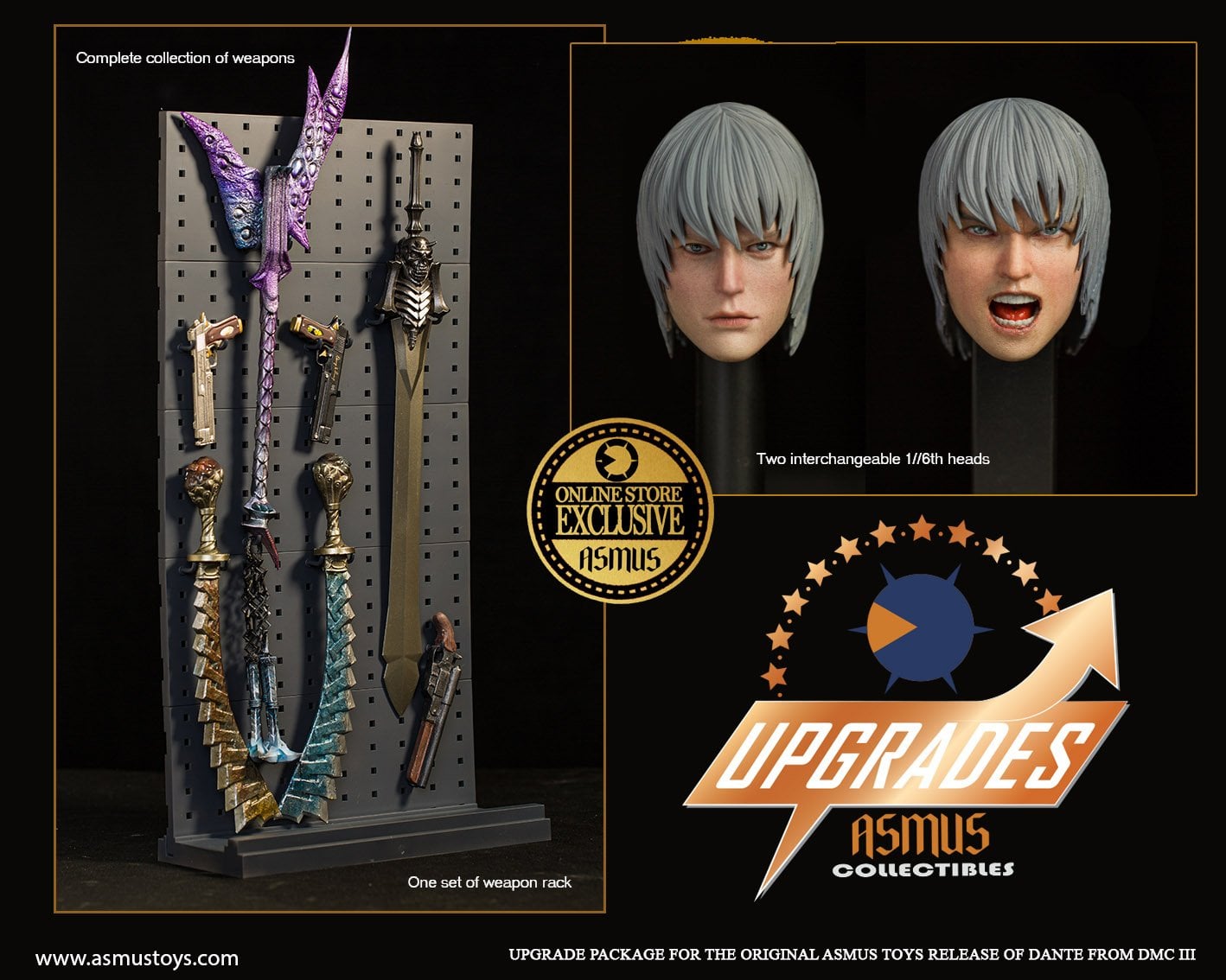 [สั่งจอง]Asmus Toys DMC300V2UP 1/6 : Devil May Cry 3 - Dante Upgrade Pack