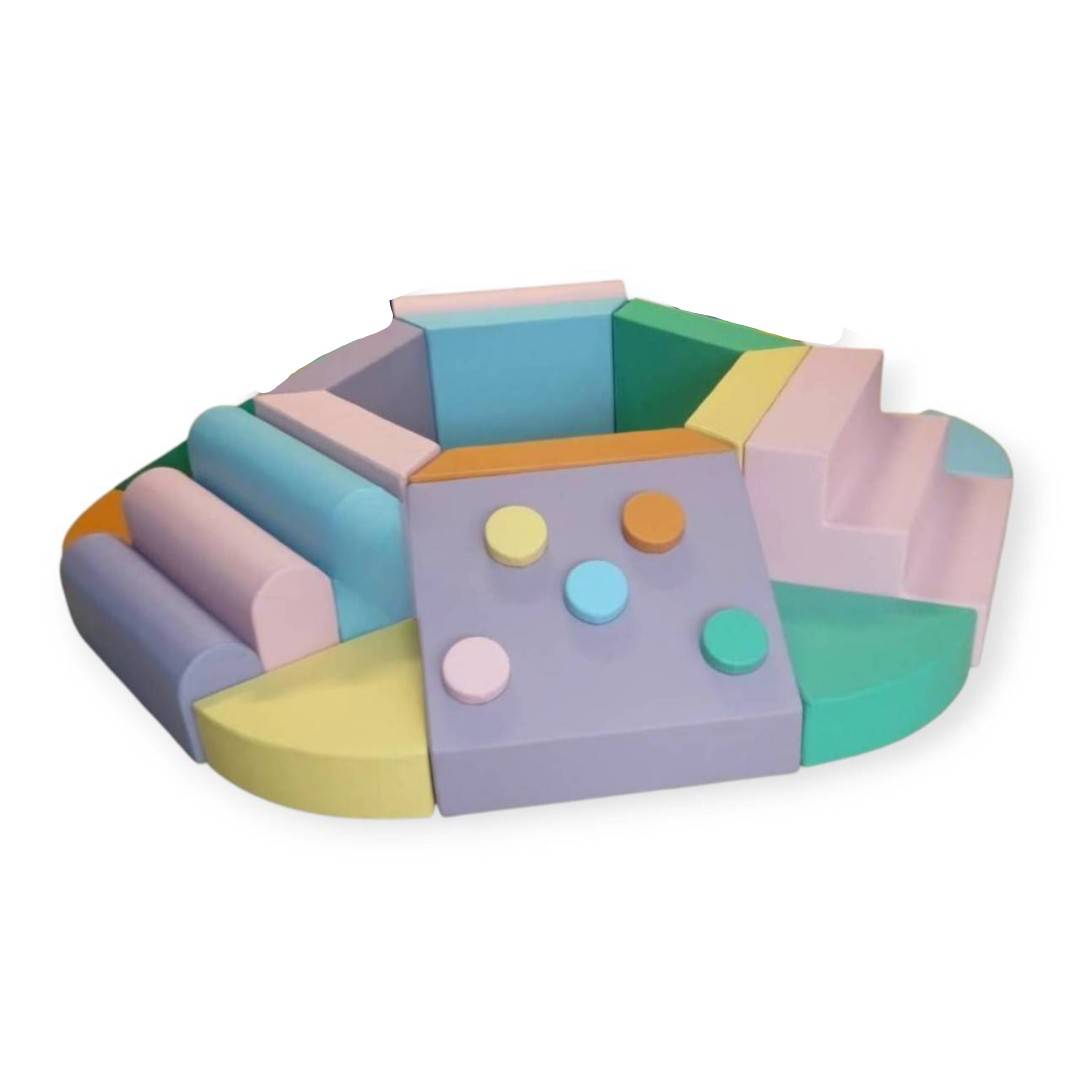 ชุดปีนป่ายหกเหลี่ยมรวมบ่อบอล ภูเขานุ่มนิ่ม, บ่อบอลนุ่ม เบาะนุ่ม ของเล่นเสริมพัฒนาการ สินค้าราคาโรงงาน Soft play, indoorplayground เครื่องเล่นสนามในร่ม Kid Zone
