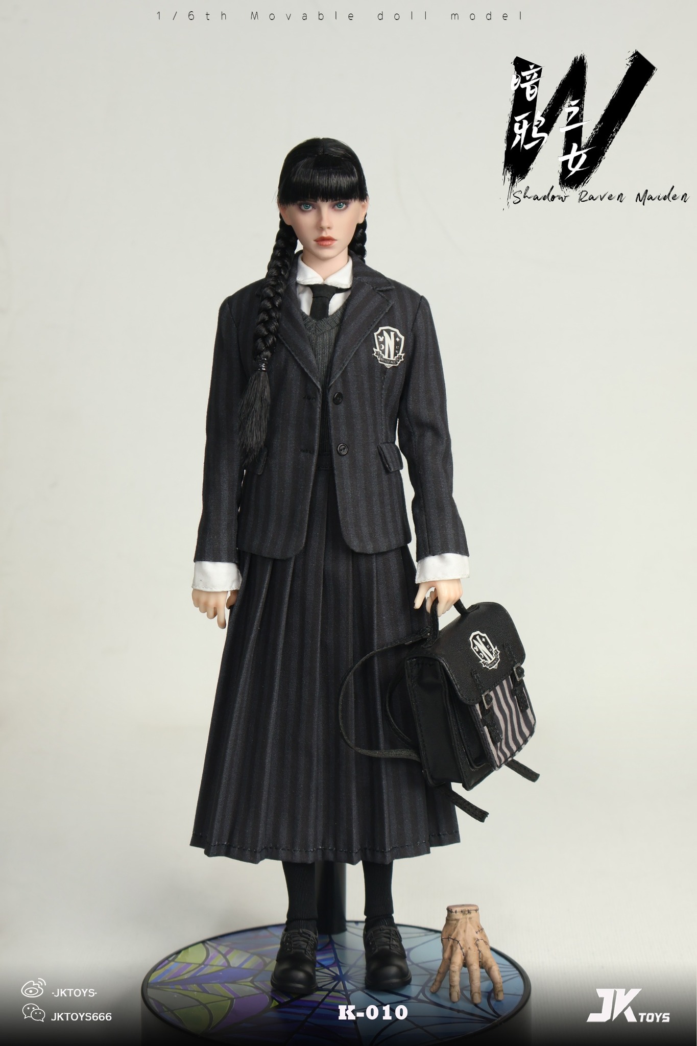[สั่งจอง]JKTOYS K-010 1/6 : Shadow Raven Maiden Wednesday Cosplay Version