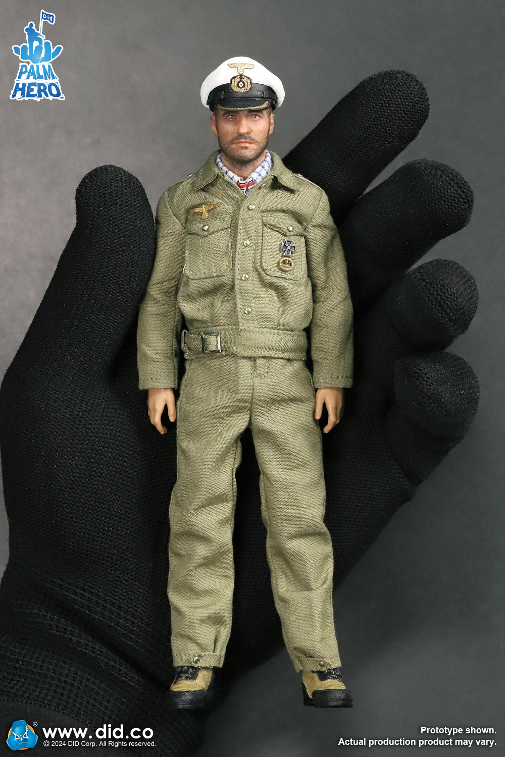 [สั่งจอง]DID XD80026 1/12 : Palm Hero Series WWII German U-Boat Commander - Lehmann