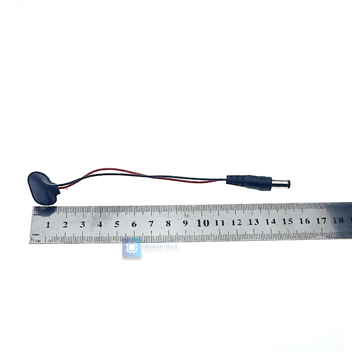 หัวต่อแบตเตอรี่ 9V เป็น Power jack 5.5x2.1 ยาว10cm