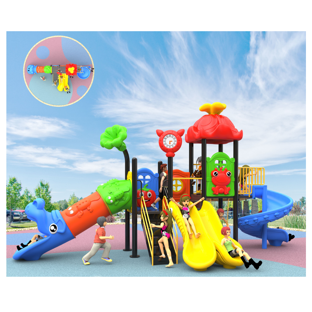 เครื่องเล่นสนามกลางแจ้ง ในร่ม, ชุดหลังคาแดงสไลด์เดอร์ท่อลอด,ครุภัณฑ์สนามเด็กเล่น,งบ.สพฐ,โครงการโรงเรียนประชารัฐ, playground,สไลเดอร์,ของเล่นเสริมพัฒนาการ,เครื่องเล่นสนาม, สนามเด็กเล่น