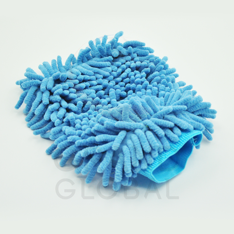 CAR BEST | ถุงมือล้างรถ ถุงมือ เช็ดรถ ผ้า นาโน ไมโครไฟเบอร์ ตัวหนอน ปัดฝุ่น หนานุ่ม ซึม ซับน้ำ ได้ดี สีน้ำตาล