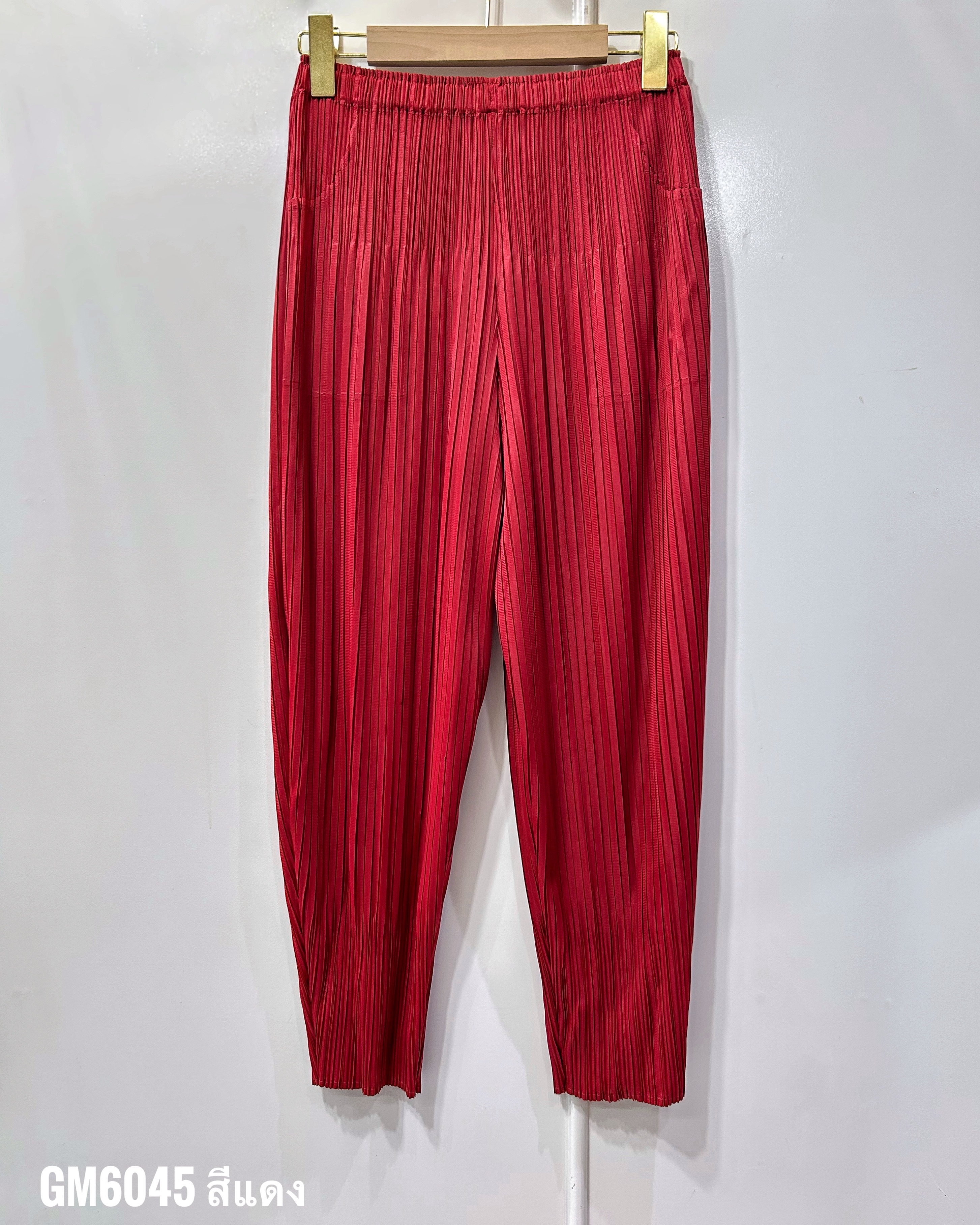 ยาว 34 นิ้ว 2MUAY รุ่น GM6045 กางเกงอัดพลีท FLUFFY PLEATED PANTS 31 สี FREE SIZE