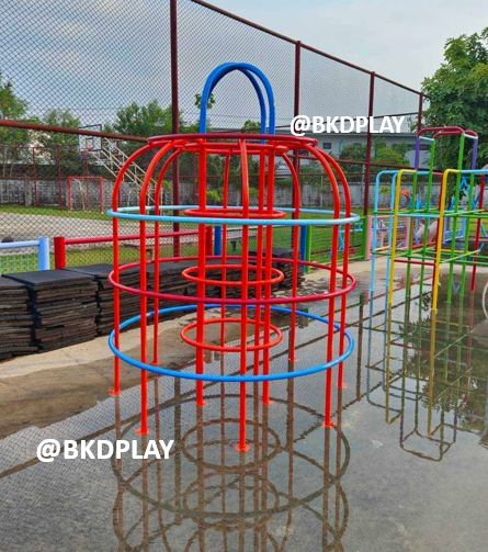 เครื่องเล่นสนาม กลางแจ้ง เหล็ก ชุดอุปกรณ์ โดมกลม Outdoor Playground, ราคาโรงงาน สินค้าสั่งผลิต 10-20 วัน