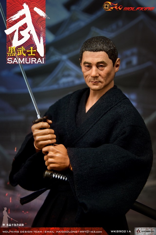[สั่งจอง]WOLFKING 1/6 WK89021 A/B/C/D Black Samurai Custom Kit
