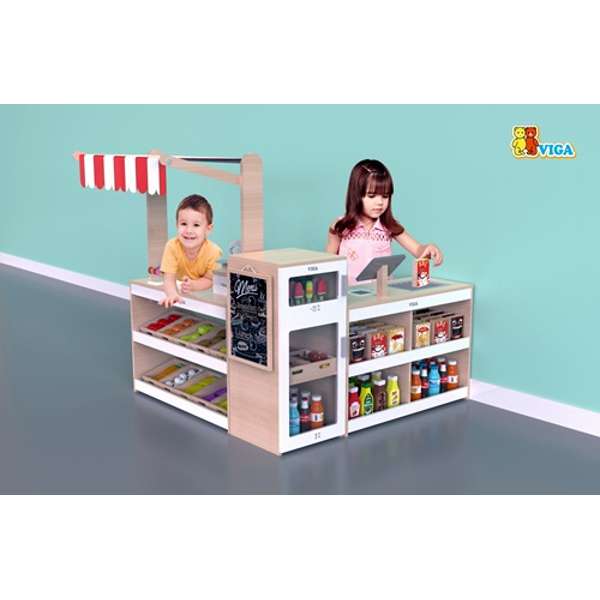 ชุดจำลองแผงขายของคุณหนู, ของเล่นเสริมทักษะ,ของเล่นเด็ก, สื่อการสอนอนุบาล,พร้อมส่ง