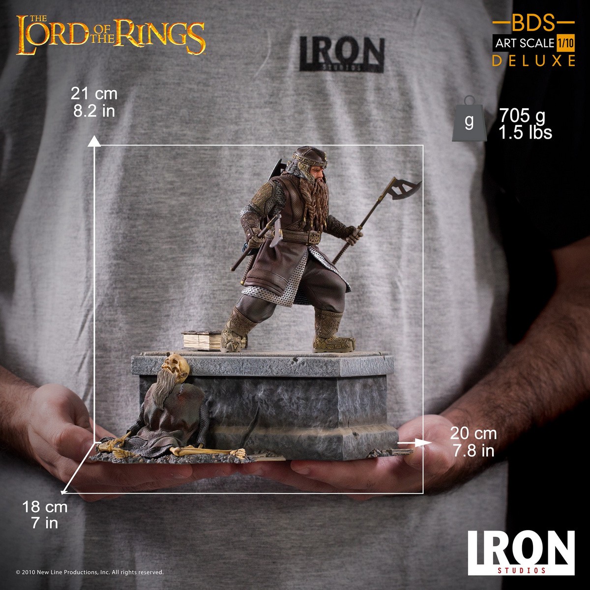 [สั่งจอง]Iron Studios Deluxe BDS Art Scale 1/10 - Lord of the Rings : Gimli