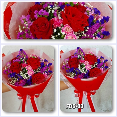 FD5-03 ช่อกุหลาบแดง