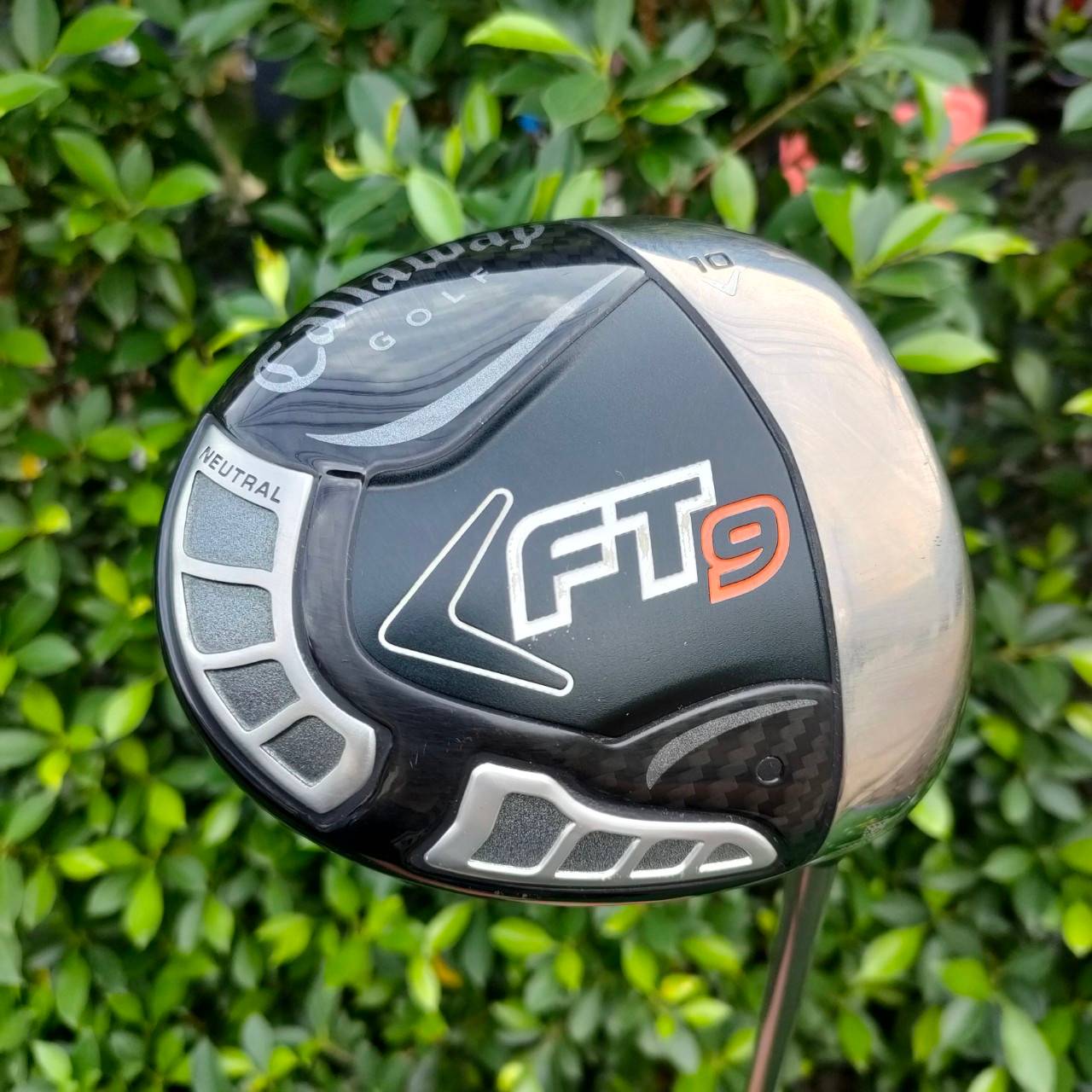 DRIVER CALLAWAY FT9 องศา 9 ก้าน SPEED AXIS FLEX R รุ่นนี้หน้าเด้ง กระดองผสมเคฟล่า เบา ชดเชยสูง ก้าน 50 กรัม ตีสบาย ระยะดีมากๆ