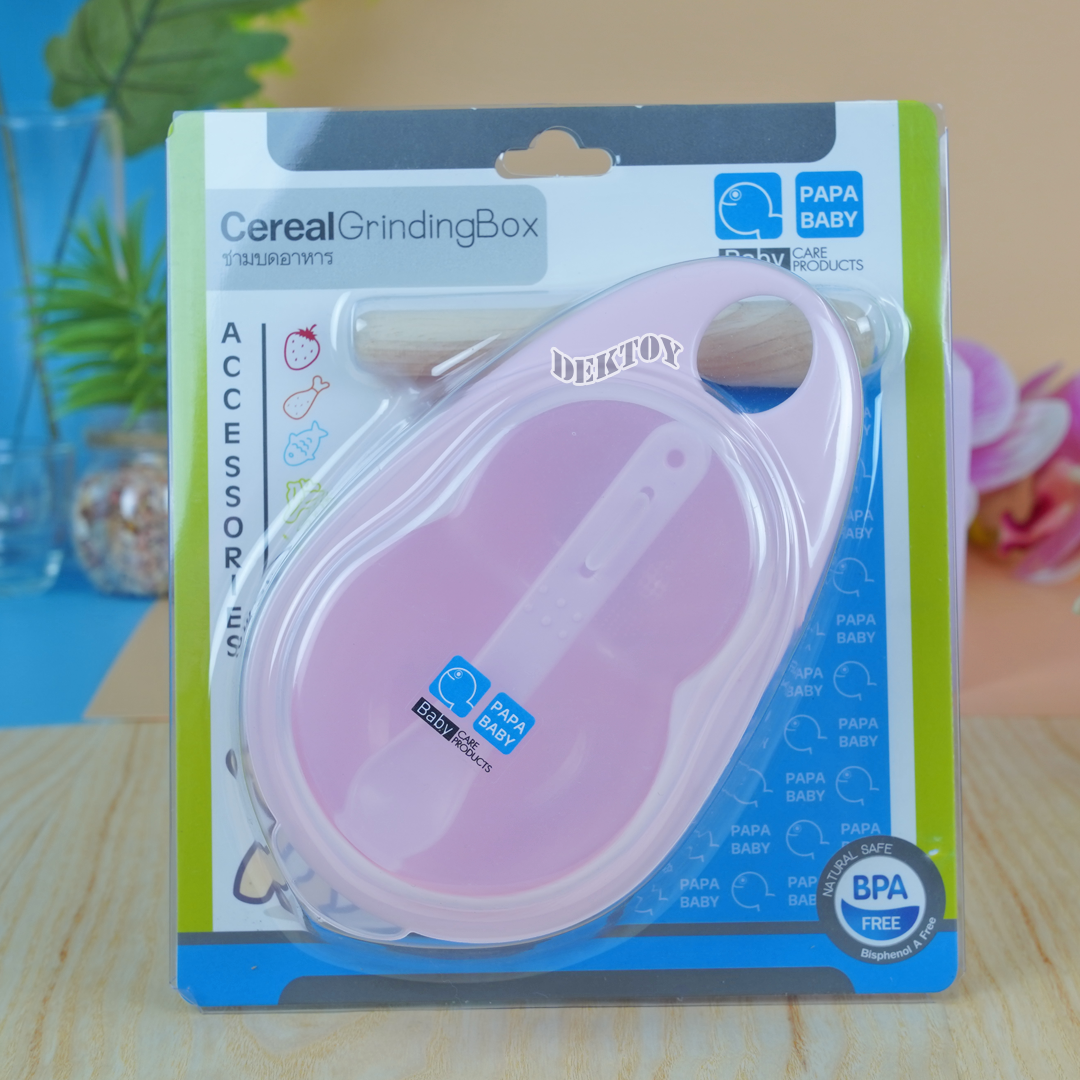 Papa ปาป้า ชุดชามบดอาหารสำหรับเด็กทารก และเก็บอาหารมีฝาปิดปาป้า CEQ-084