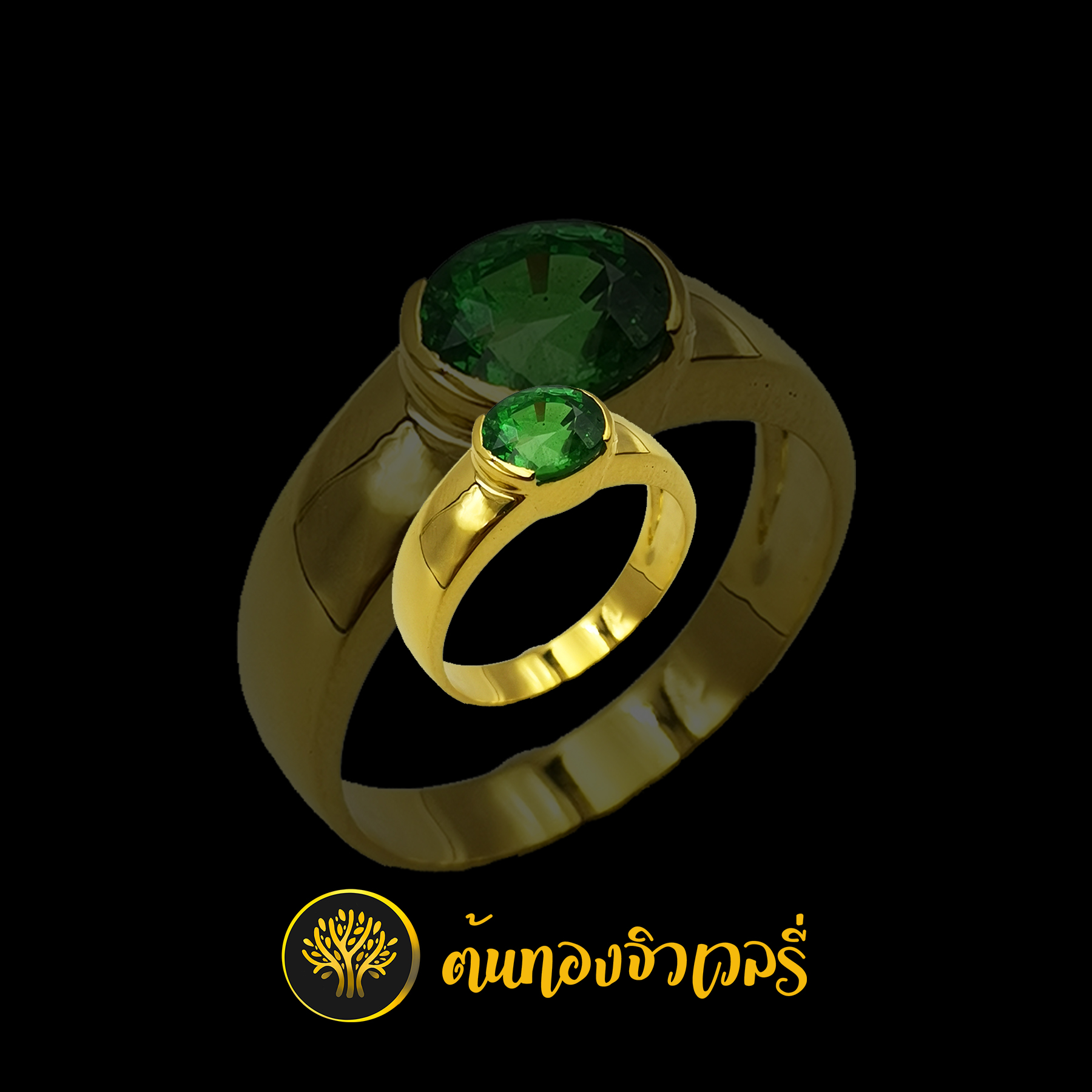 แหวนพลอยเขียวส่อง เรียบเกินนนน แต่สวยเกินนนน