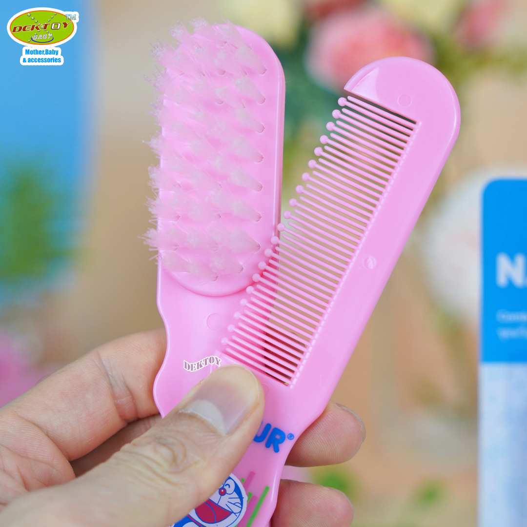 NATUR เนเจอร์ ชุดแปรงหวีผมเด็ก ลาย DORAEMON