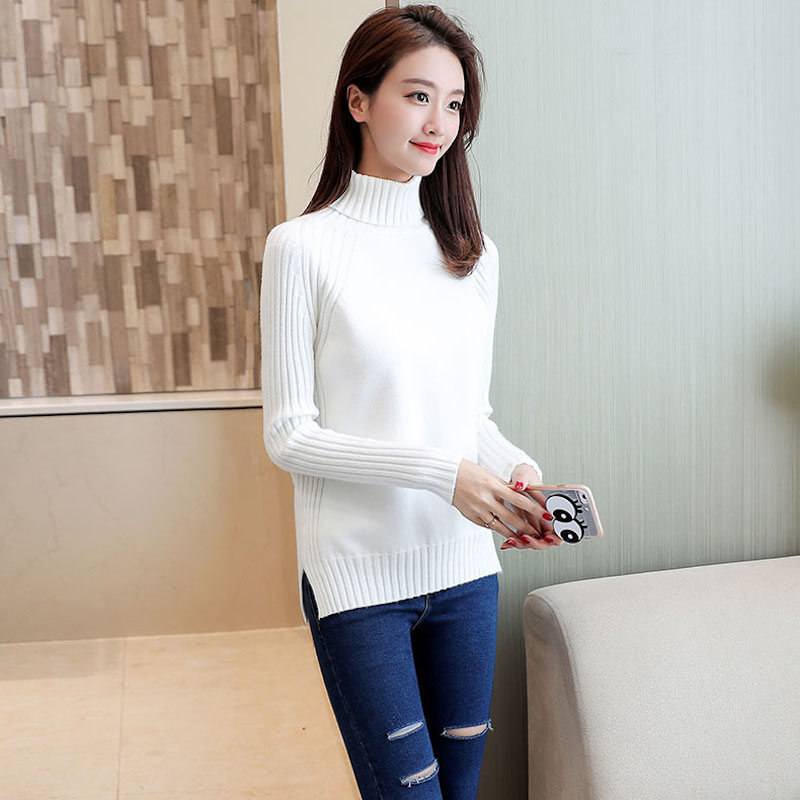 เสื้อคอเต่า เสื้อไหมพรม สเวตเตอร์เนื้อผ้าทอหนานุ่ม ใส่สบายไม่คัน (มี 5 สี)