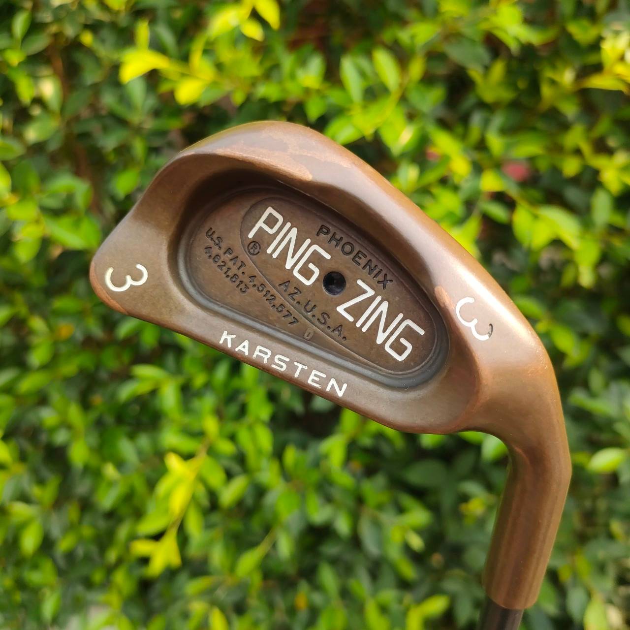 เหล็ก 3 PING ZING KARSTEN จุดดำ ก้าน ALDILA FLEX R beryllium copper แท้ๆ วัสดุสุดพรีเมี่ยม และหายากมากๆ สภาพสวยเลยครับ ก้านดีมากๆ