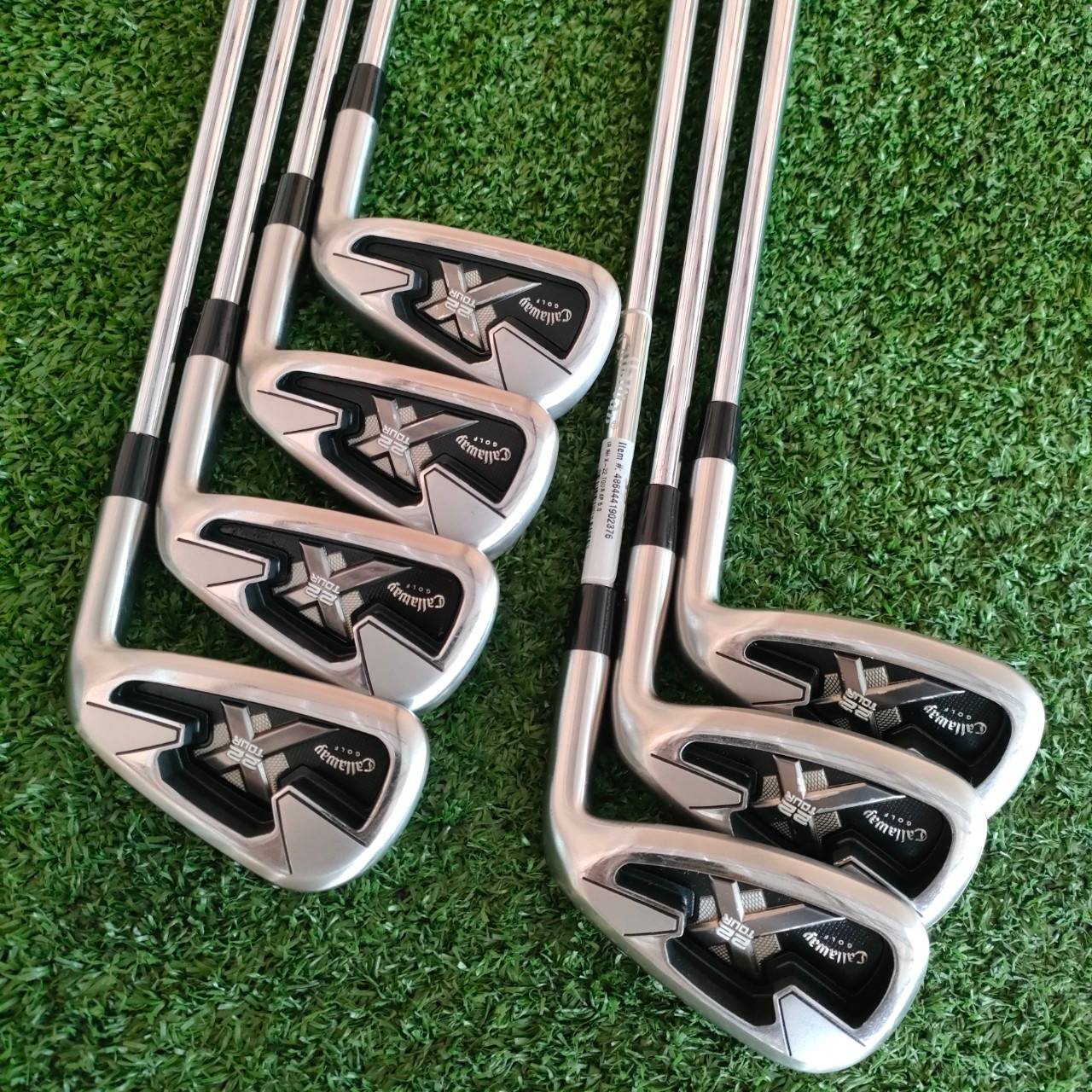 ชุดเหล็ก CALLAWAY X22 TOUR มีเหล็ก 4-9 เเละ PW ก้าน PROJECT X 5.0 ทั้งชุด ตีง่ายมากตามสไตล์ Callaway วัสดุพรีเมี่ยม ก้านก็ดีมาก ลดการสั่น ตีแม่นยำมั่นคง!!ไม้กอล์ฟมือสอง ของแท้ BY NakaraLuxurious