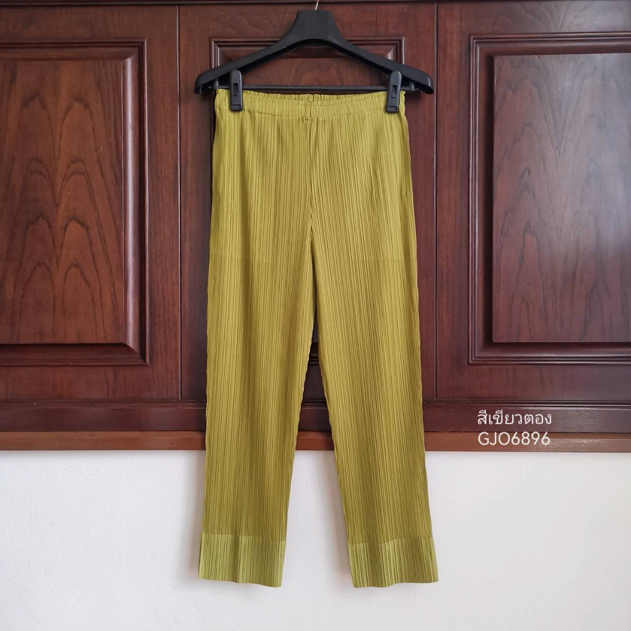 ยาว 34นิ้ว!! 2MUAY BASIC รุ่น GJO6896 SLIM FIT PLEATED PANTS กางเกงผู้หญิง กางเกงอัดพลีท 14สี FREE SIZE