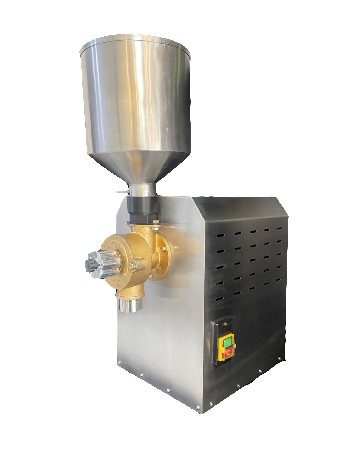 Industrial coffee grinder.